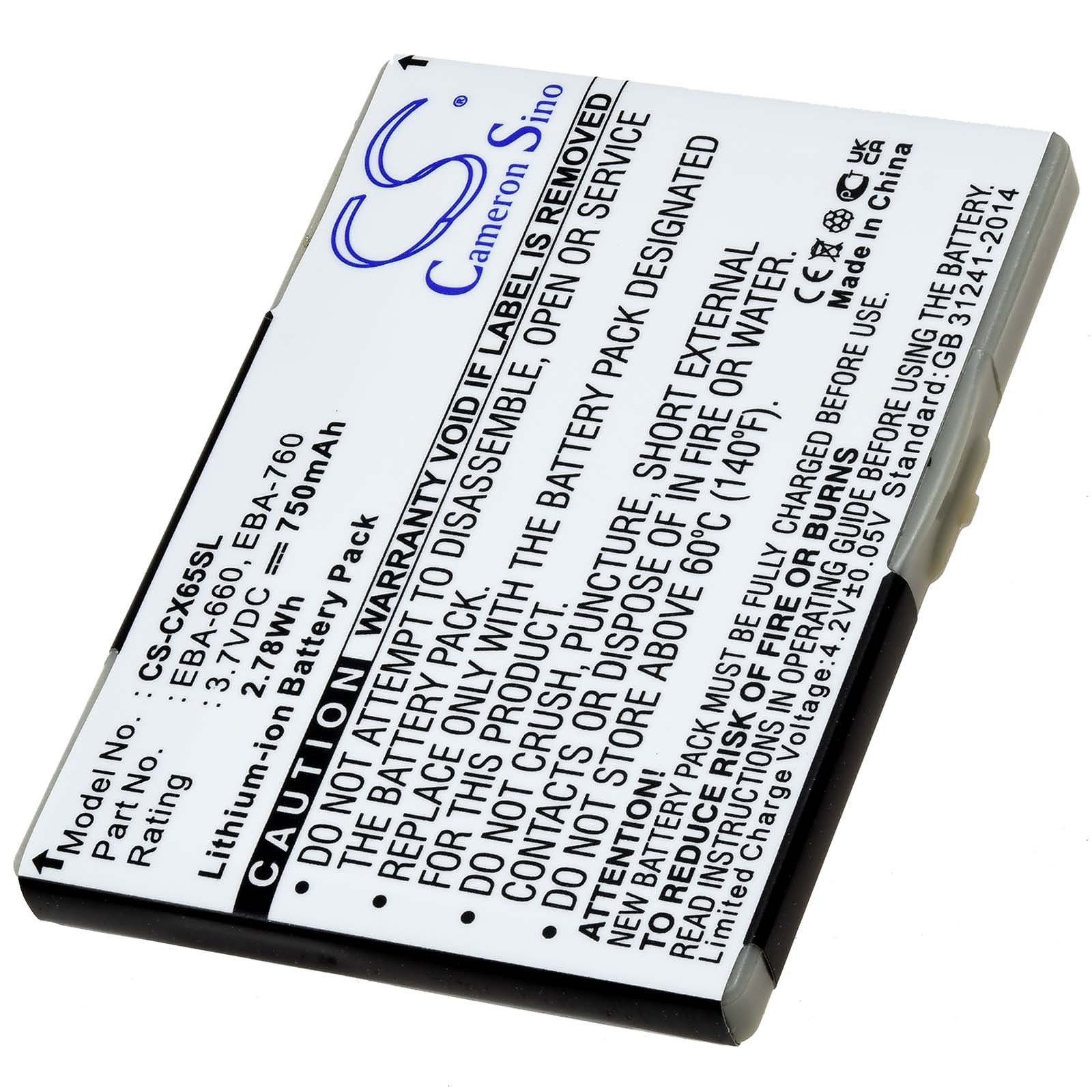 Powery Akku für Siemens Typ V30145-K1310-X289 Handy-Akku 750 mAh (3.7 V)