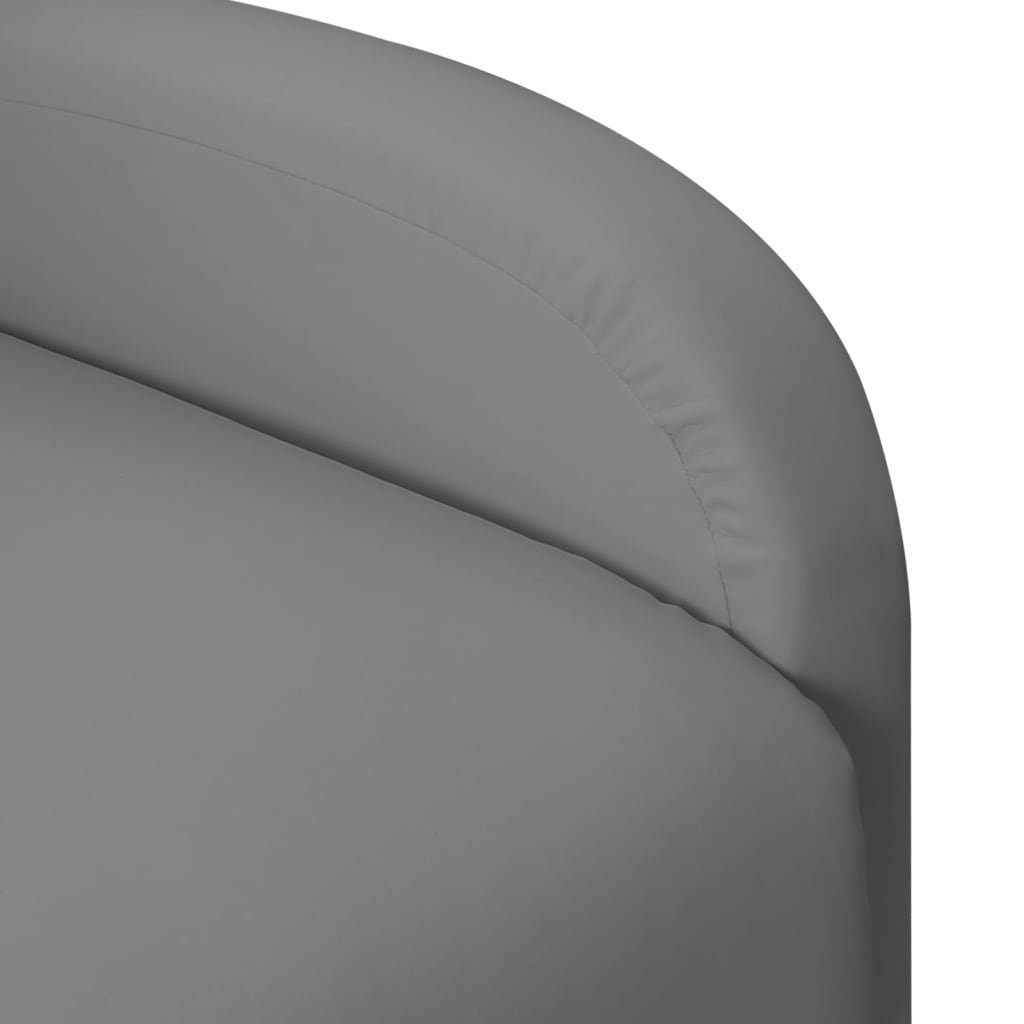 Sessel Aufstehhilfe Kunstleder Ohrensessel furnicato mit Grau