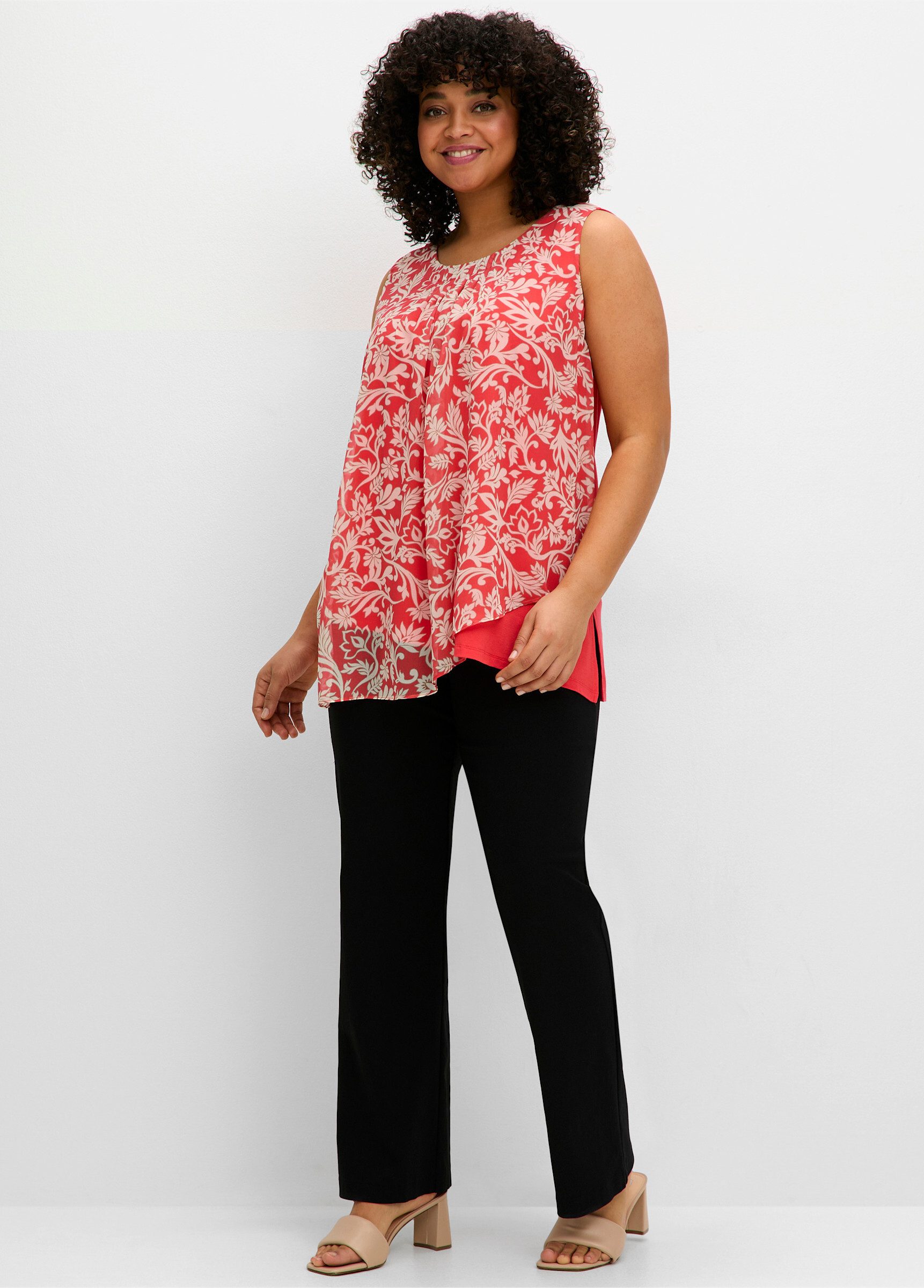 Sheego Blusentop Blusentop Ärmellos günstig online kaufen