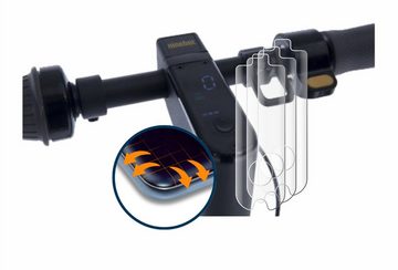 Savvies Full-Cover Schutzfolie für Segway Ninebot KickScooter MAX G30, Displayschutzfolie, 4 Stück, 3D Curved klar