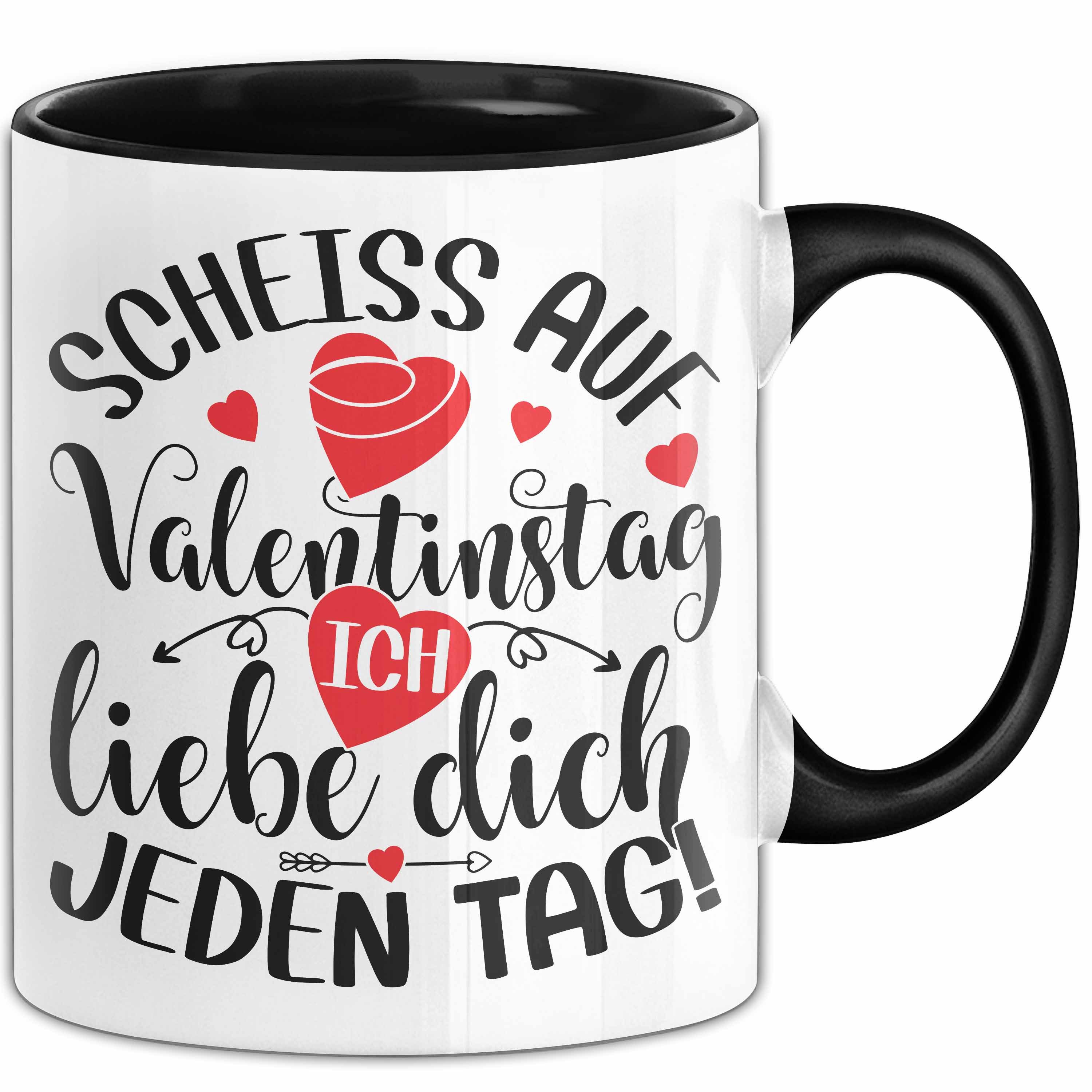 Trendation Tasse Valentinstag Tasse Geschenk für Ihn Sie Männer Für Paare Freundin Gesc