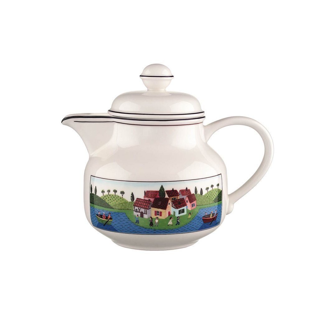Villeroy & Boch Teekanne Design Naif Teekanne, (1-St), Premium Porcelain, 1 Stck, mikrow.- & spülm.sicher