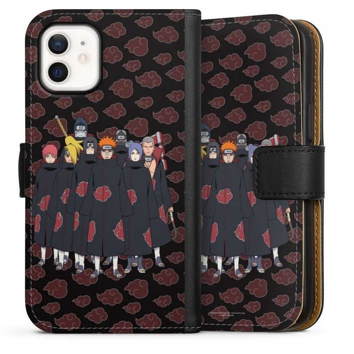 DeinDesign Handyhülle Akatsuki Naruto Shippuden Offizielles Lizenzprodukt Akatsuki Group Apple iPhone 12 mini Hülle Handy Flip Case Wallet Cover