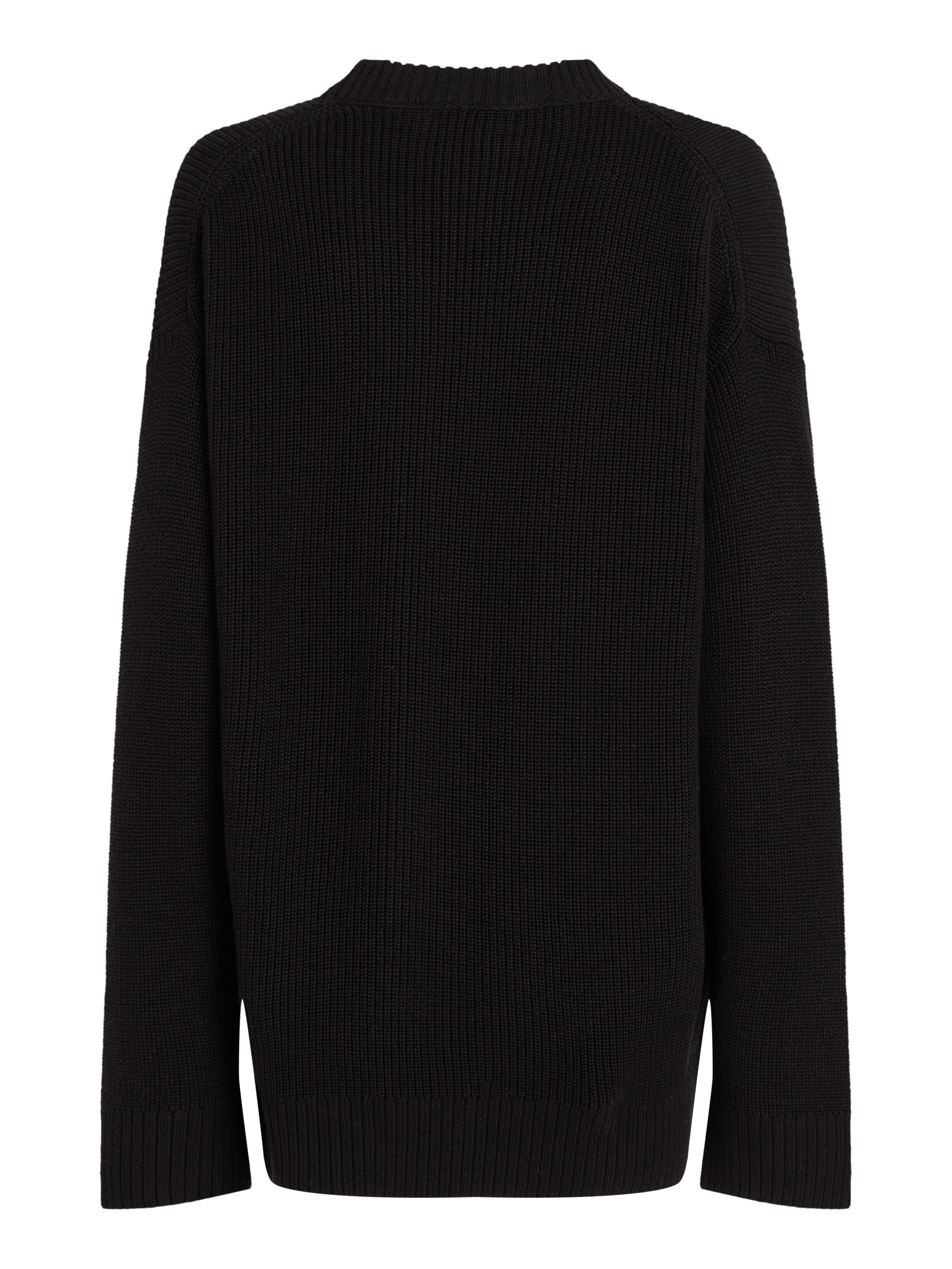 Calvin Klein Jeans Strickpullover CK INTARSIA HIGH NECK SWEATER mit Logosti günstig online kaufen