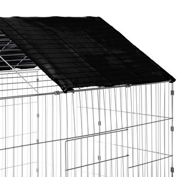 tectake Freigehege Freigehege Kaninchen inkl. Sonnenschutz 180 x 75