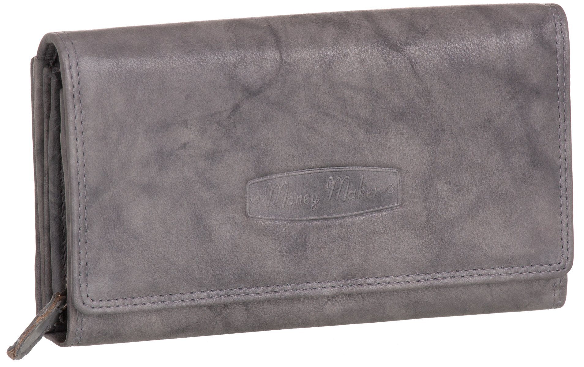 Money Maker Geldbörse, Damen Geldbörse Echt-Leder RFID 22 Karten Portemonna günstig online kaufen