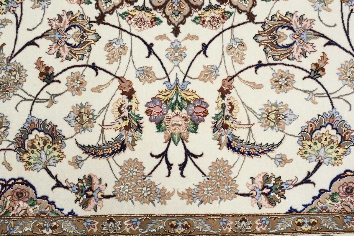 Orientteppich mm Handgeknüpfter, rechteckig, Höhe: Isfahan Signiert 259x356 Seidenkette Nain 6 Davari Trading,