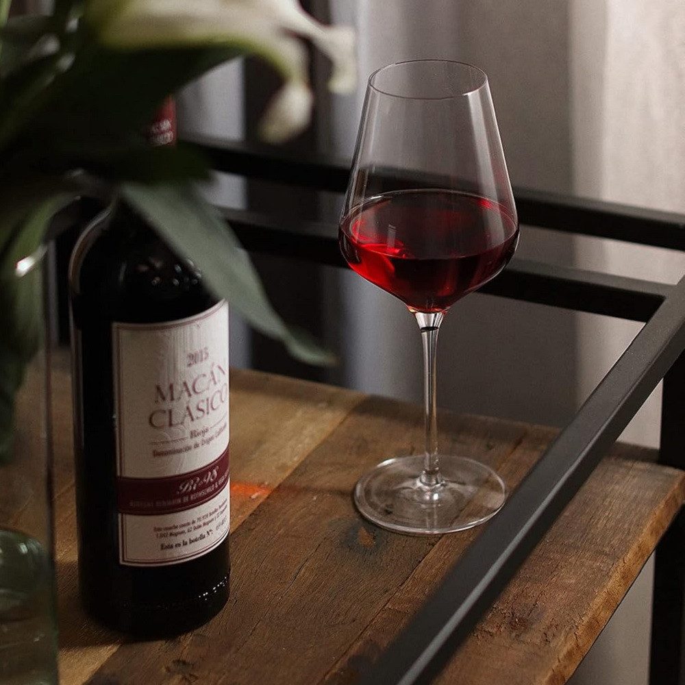 Stölzle Weinglas Stölzle Lausitz Quatrophil Weißweinkelch/Rotweinkelch Set 12 tlg., Kristallglas