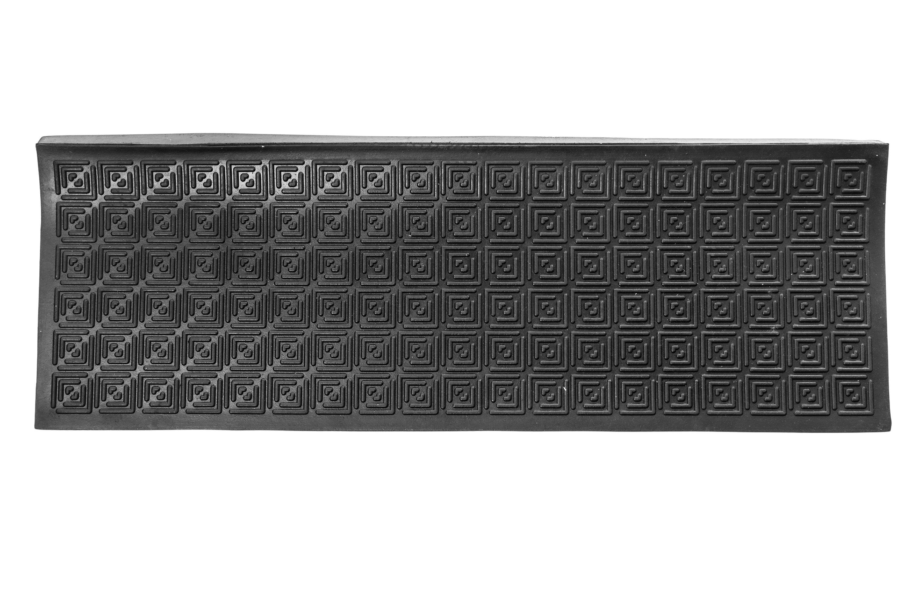 Jet-Line Stufenmatte Rutschfeste Gummi-Stufenmatte 25x75cm für Außentre