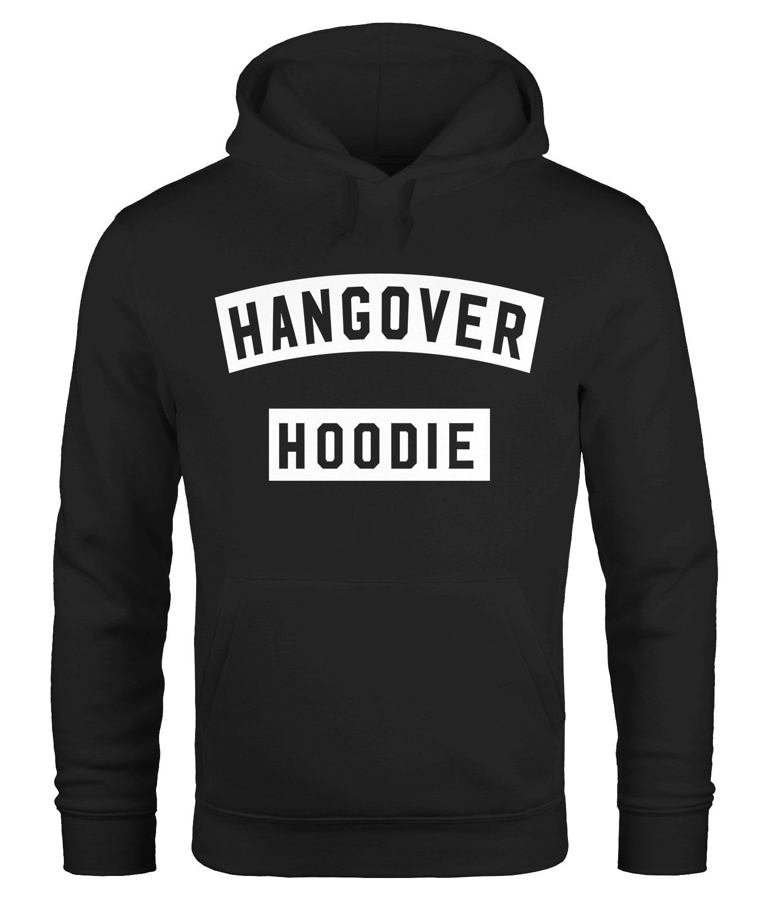 MoonWorks Hoodie Hoodie Herren Hangover Moonworks® Kapuzen-Pullover schwarz