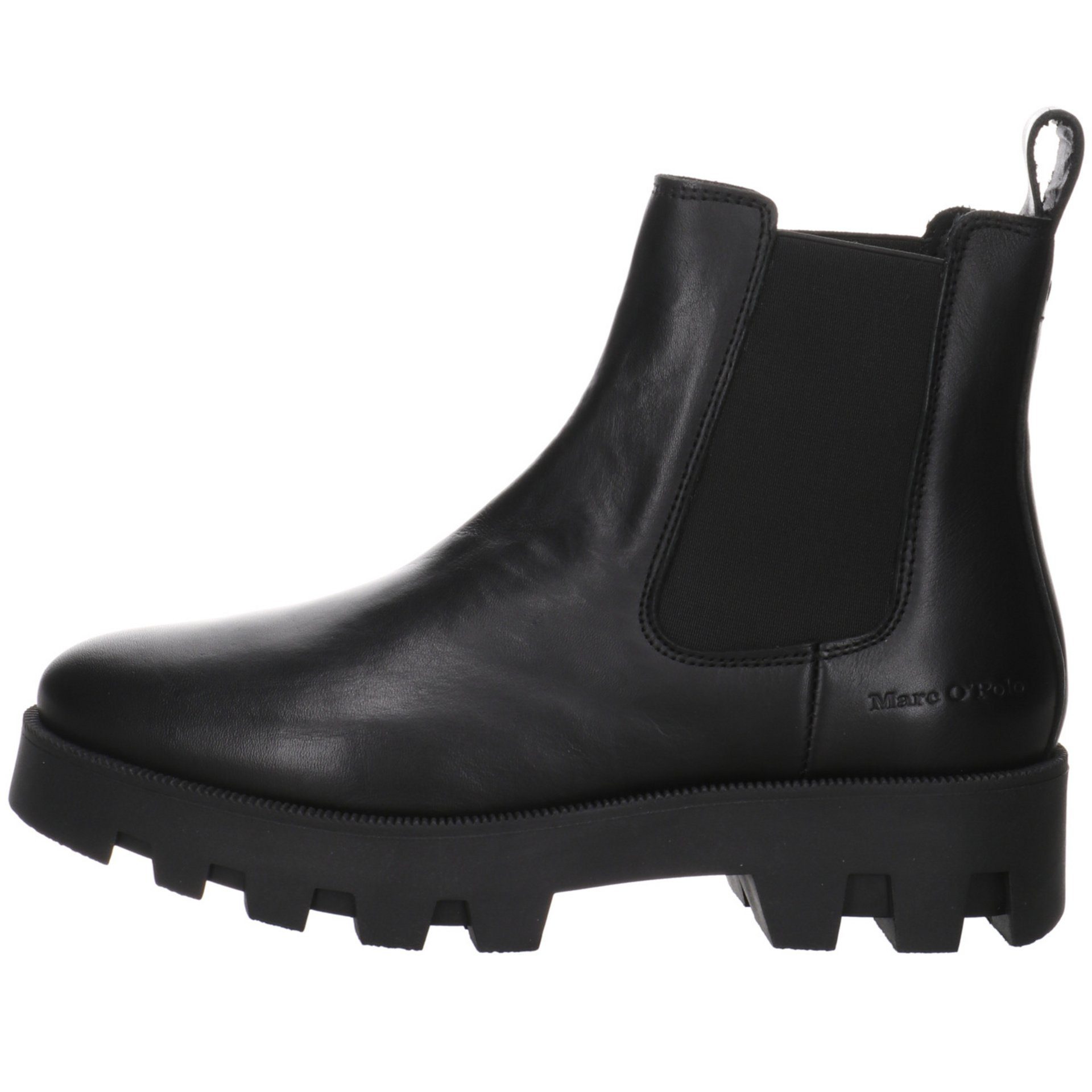 Chelsea-Boots Stiefelette Damen Stiefeletten Leder-/Textilkombination Schuhe O'Polo Marc
