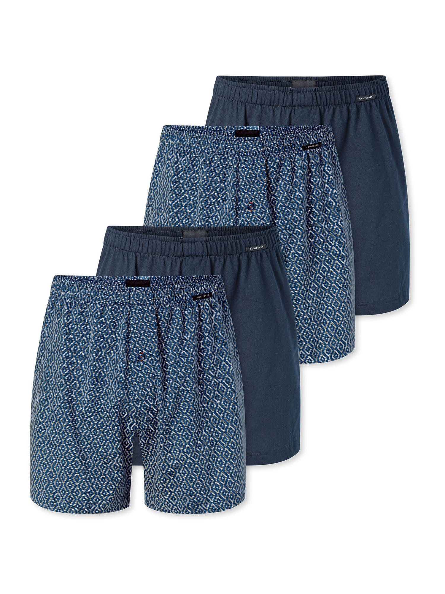 Schiesser Boxer Boxershorts (4-St) Boxershorts, Unterhose, Boxerbriefs