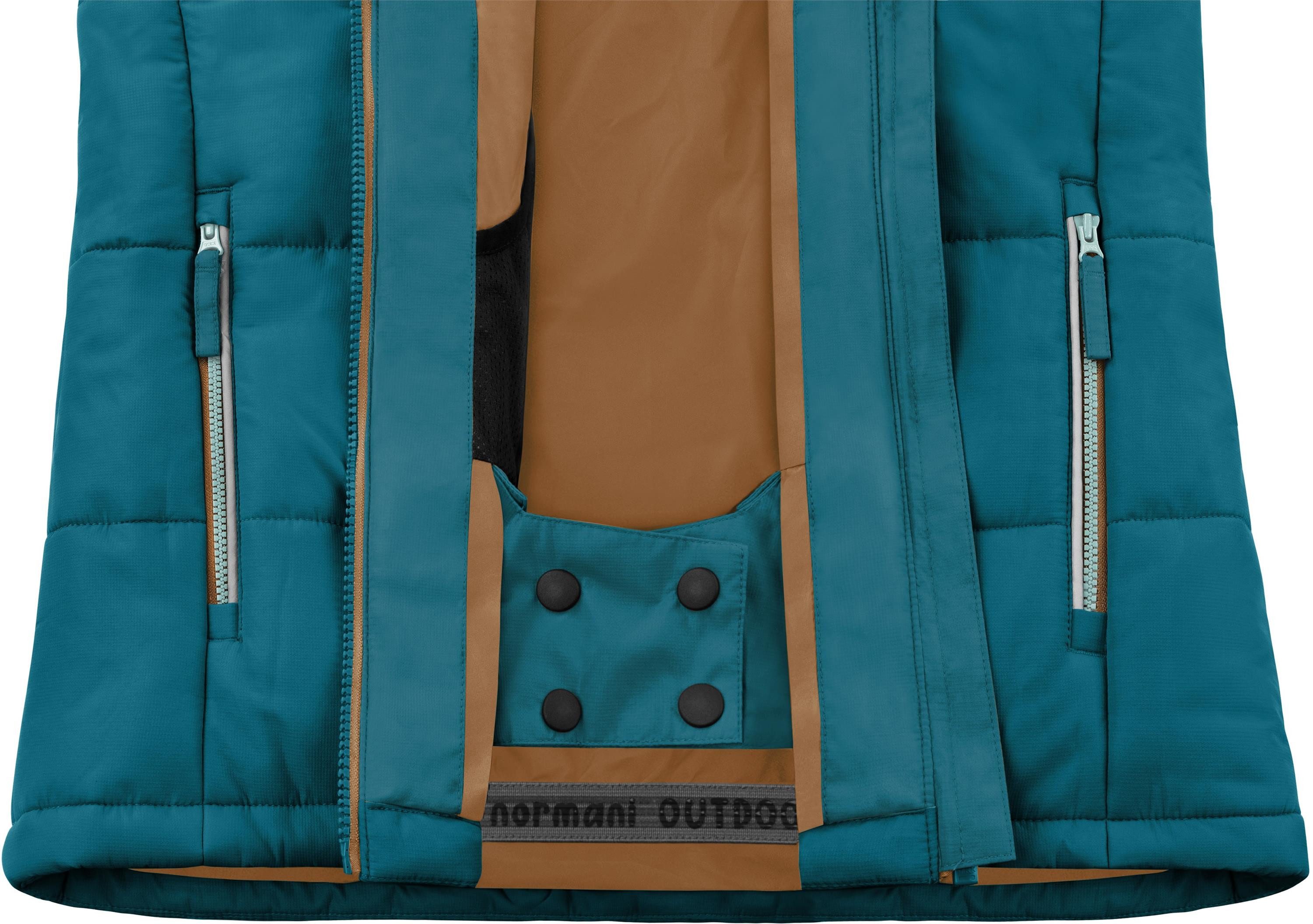 normani Winterjacke Kinder Winterjacke Yakutat Wasserdichte Steppjacke gefütterte Skijacke Thermojacke mit Schneefang