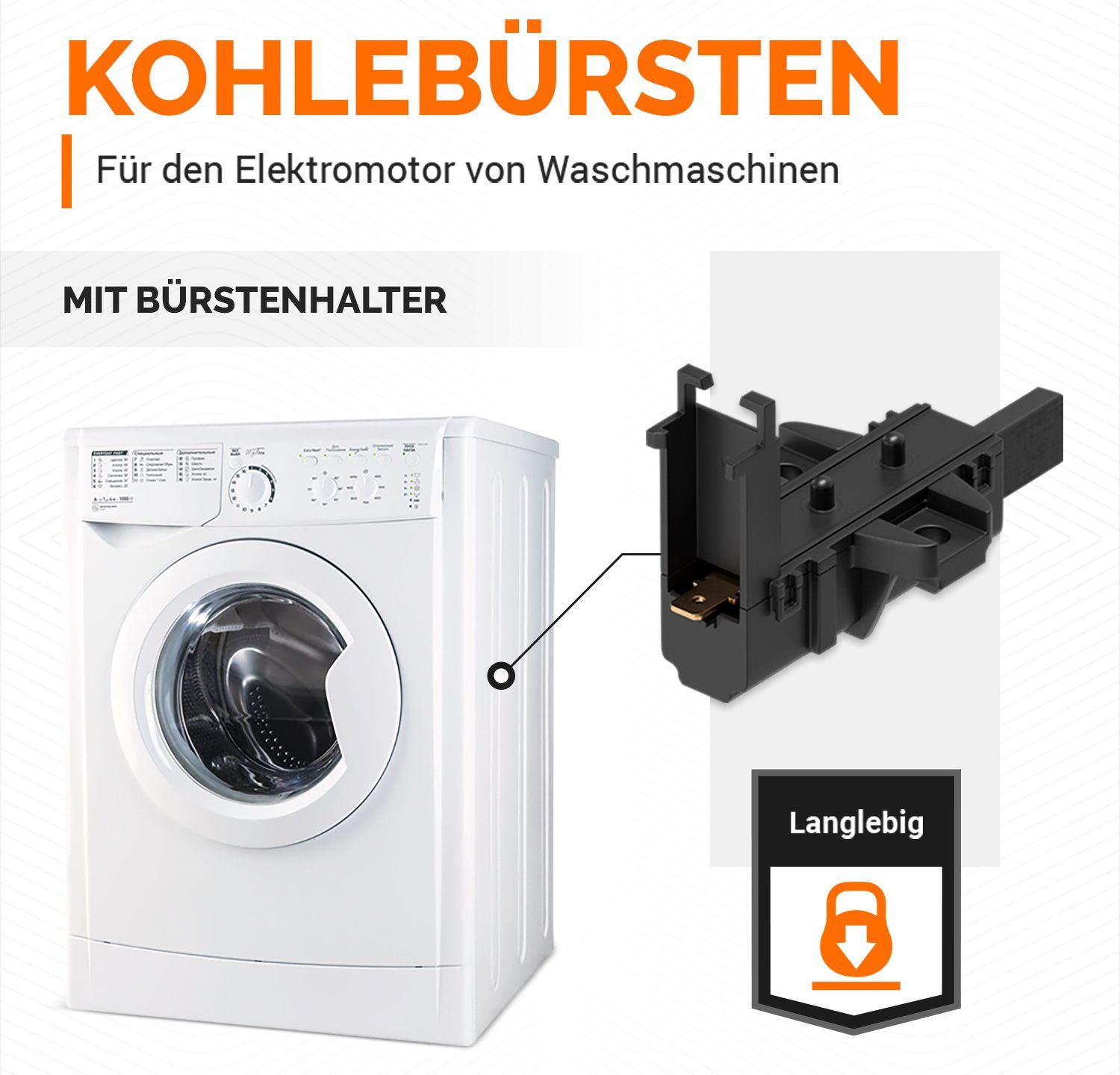 VIOKS Zubehör-Set Motorkohlen Ersatz für AEG 405505048/0