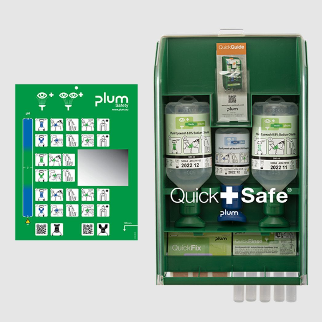 DocMed Erste-Hilfe-Set Plum QuickSafe Basic Erste-Hilfe Box, (Notfall box, 1 St), Modular erweiterbar, mit alle wichtigen Notfallprodukte