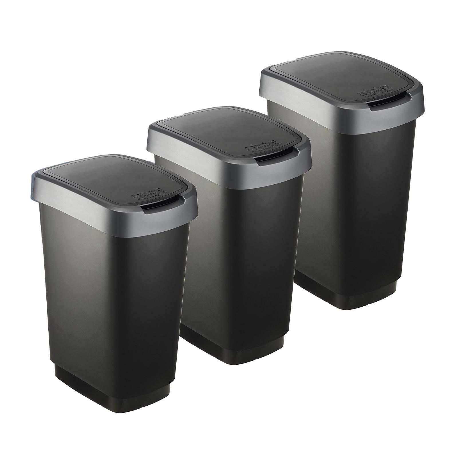 ROTHO Мусорные урны Twist Мусорные урны 25l mit Deckel, Kunststoff (PP) BPA-frei