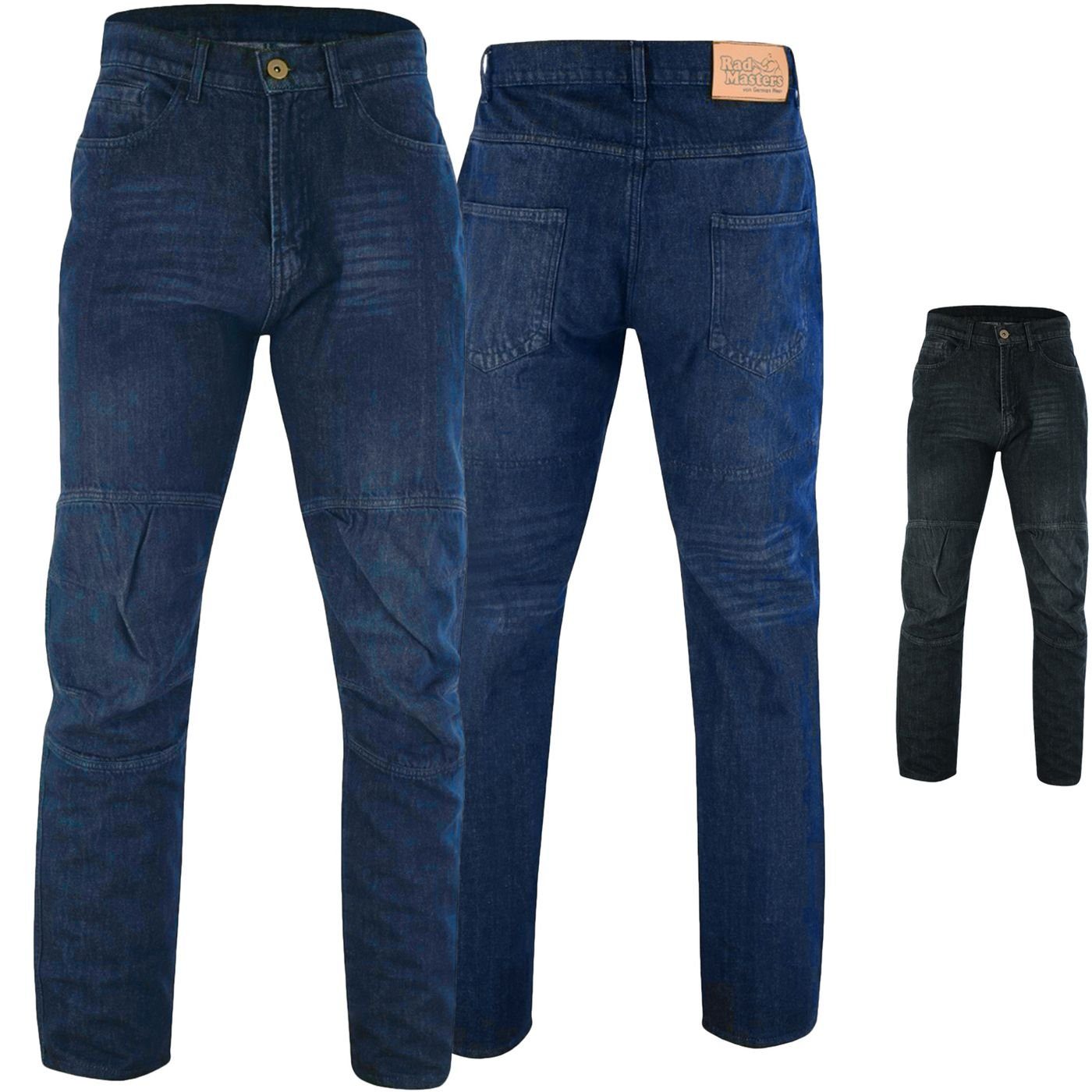 Motorradhose Jeans-006 German Protektoren Jeans Wear Motorradhose Blau 280g/m2