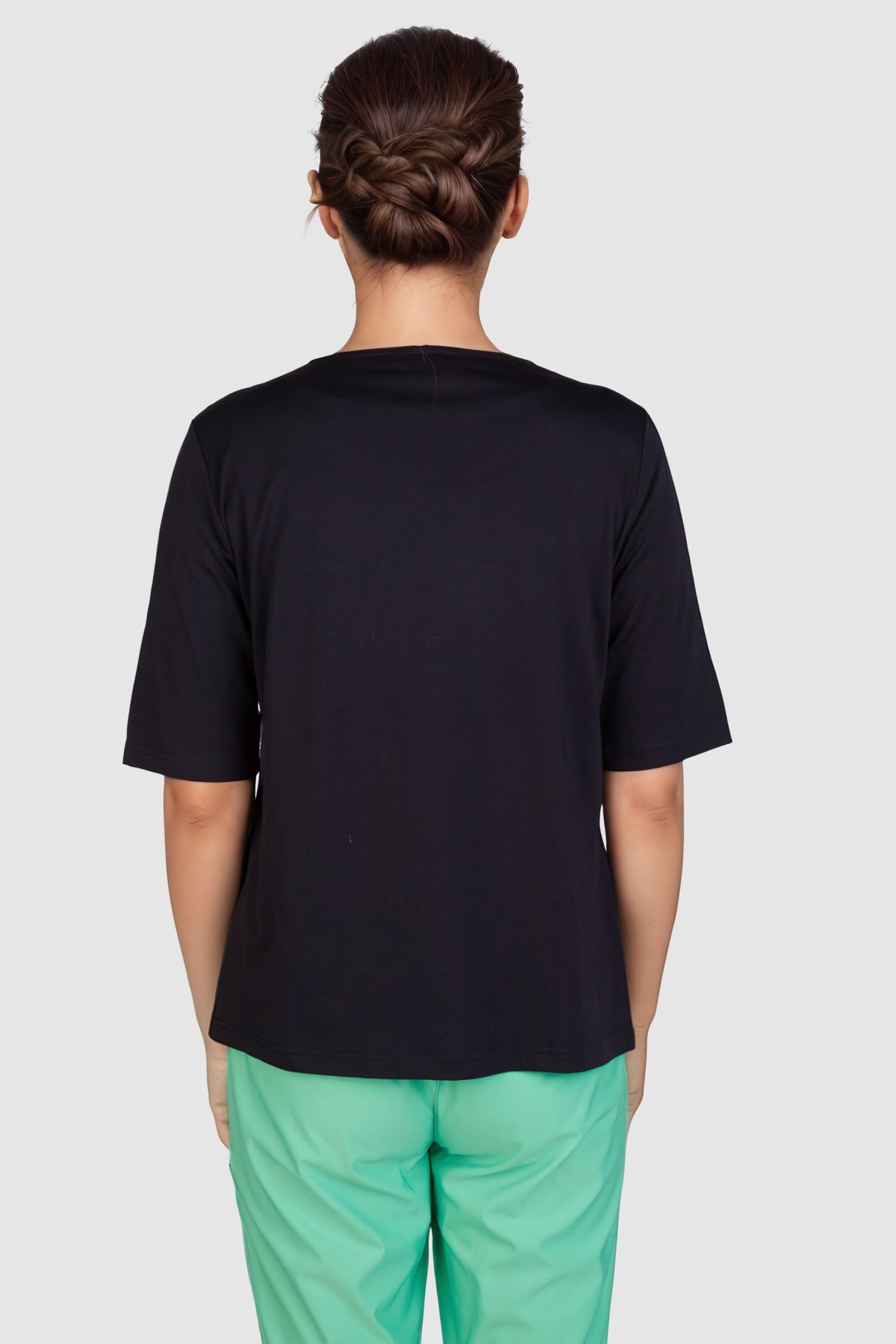 NAVIGAZIONE Print-Shirt (1-tlg) mit geschlitztem Ausschnitt