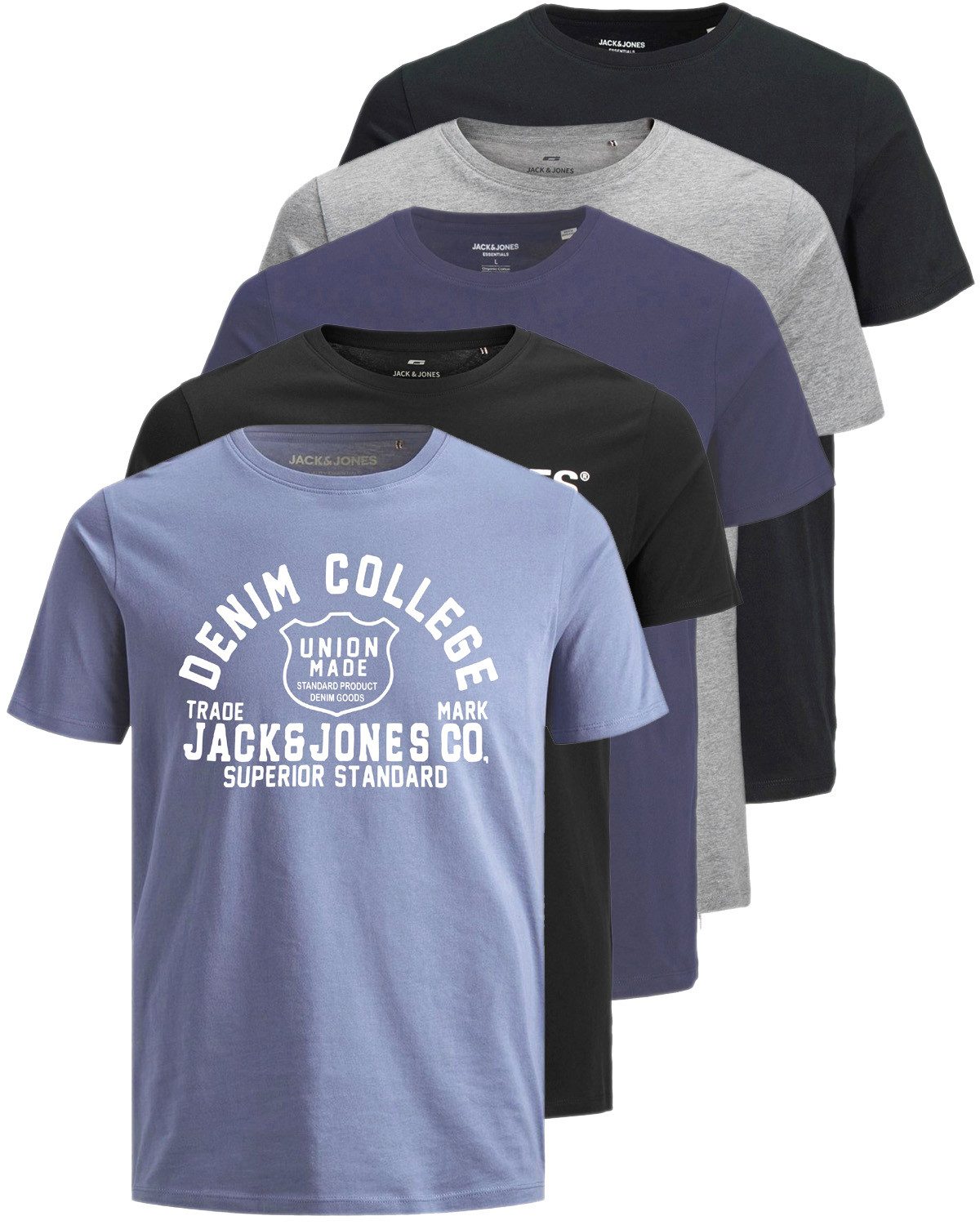 Print-Shirt Bedrucktes T-Shirt aus Baumwolle