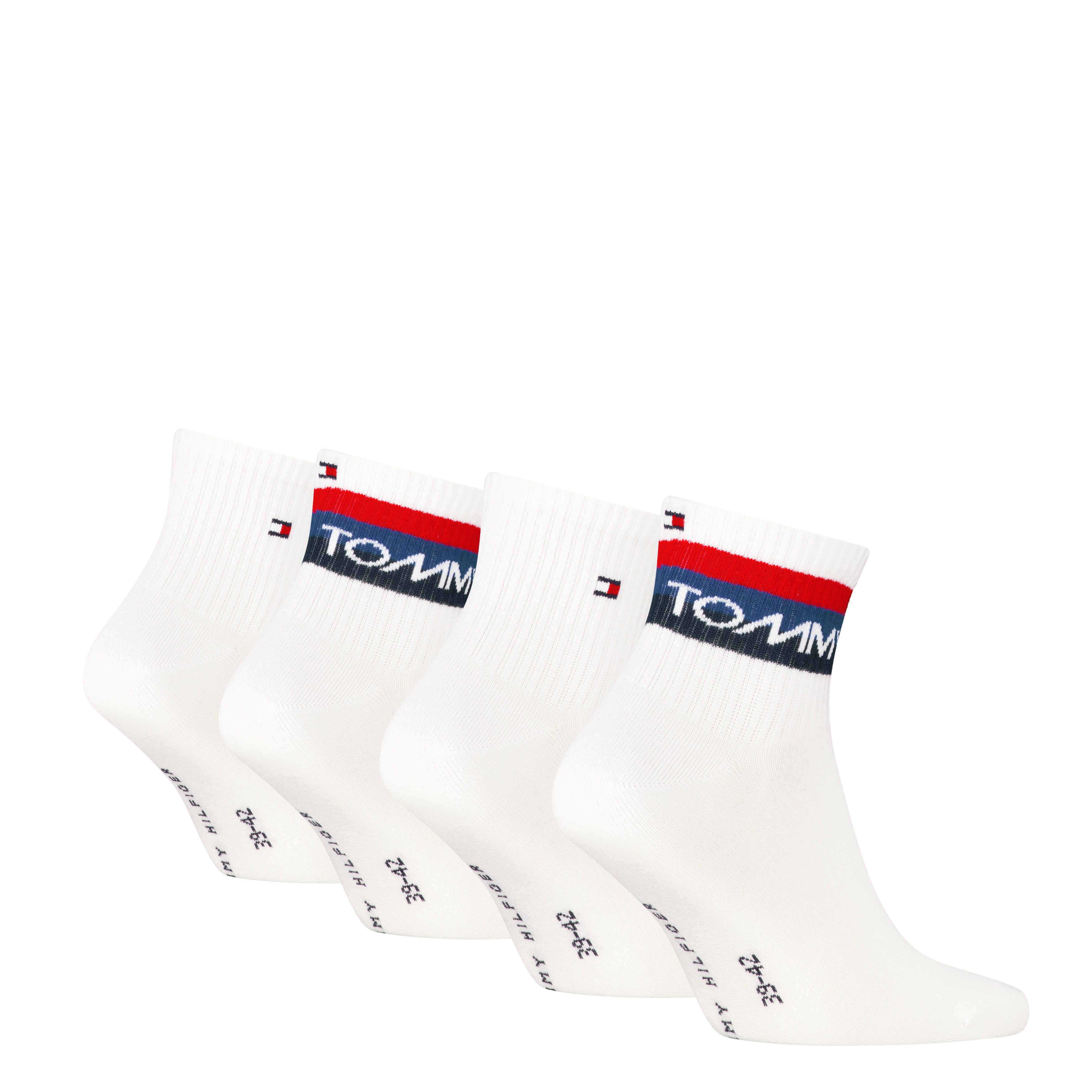 Tommy Hilfiger Kurzsocken TH MEN QUARTER 4P SPORT TH LOGO ECOM (4 Paar) günstig online kaufen
