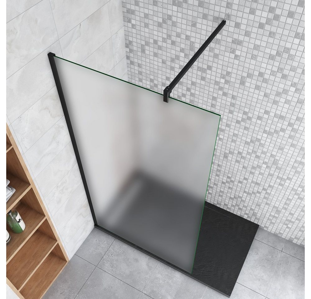 Thumbnail - duschspa Duschwand 10mm Milchglas Duschwand Walk in Dusche Duschtrennwand Duschkabine, Einscheibensicherheitsglas, Siche...