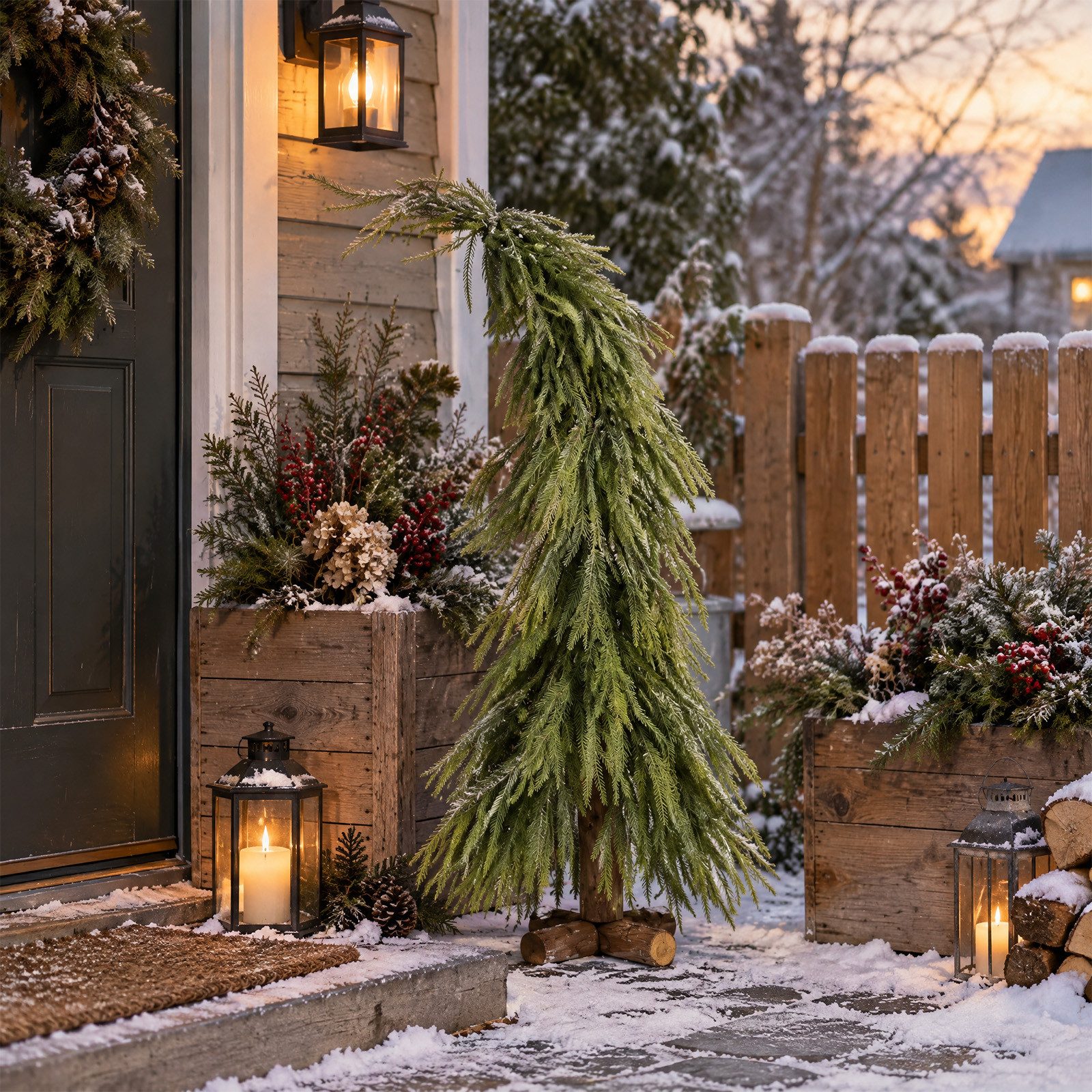 Salcar Künstlicher Weihnachtsbaum Grinch Weihnachtsbaum Künstlich Tannenbaum mit Holzständer, 100% PE, 90 cm Kunstbaum, 1045 Nadeln aus PE – für jede Jahreszeit – Bild 3 von 5
