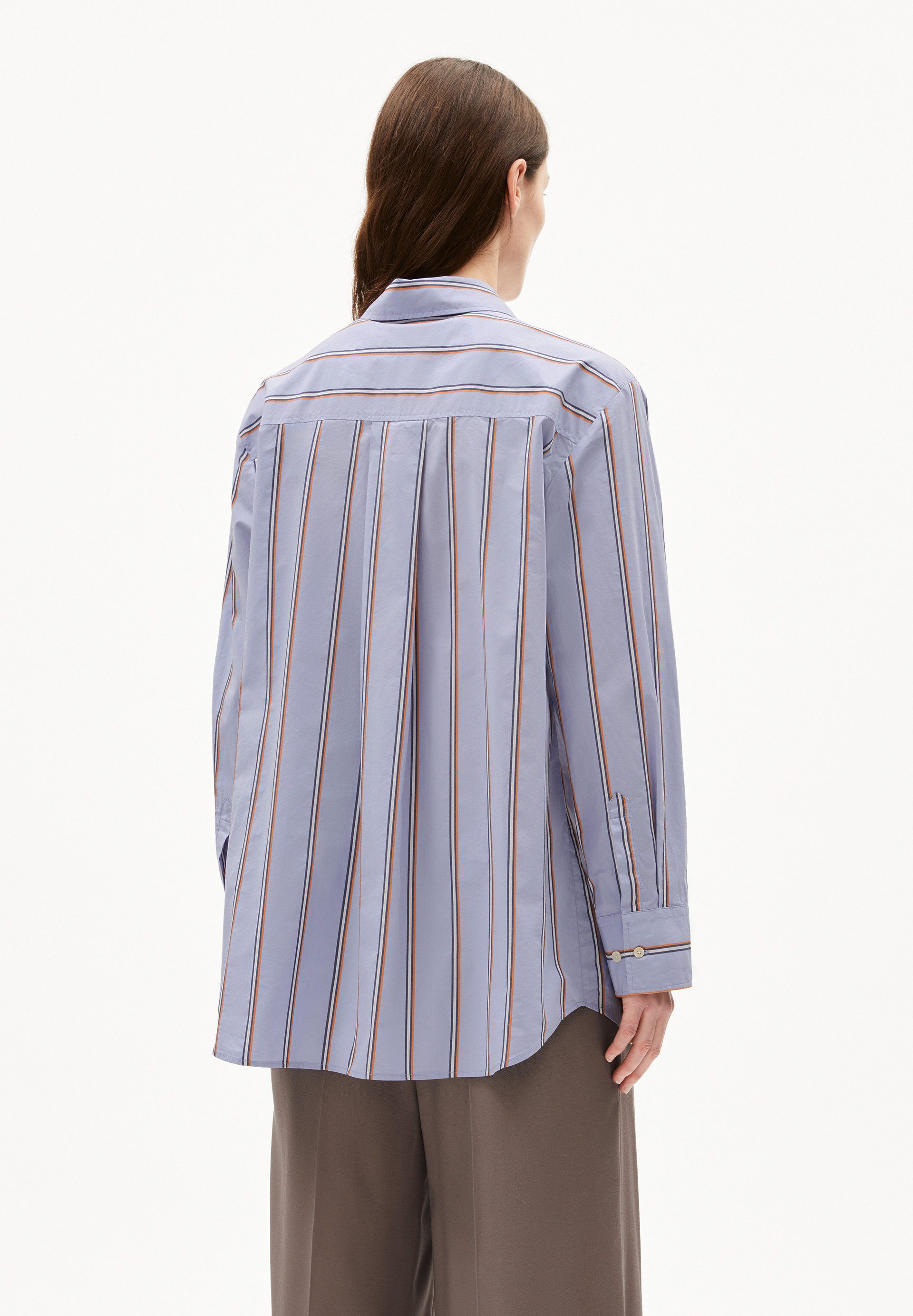 Armedangels Langarmbluse HALIAA STRIPED Bluse aus Bio-Baumwolle Loose Fit