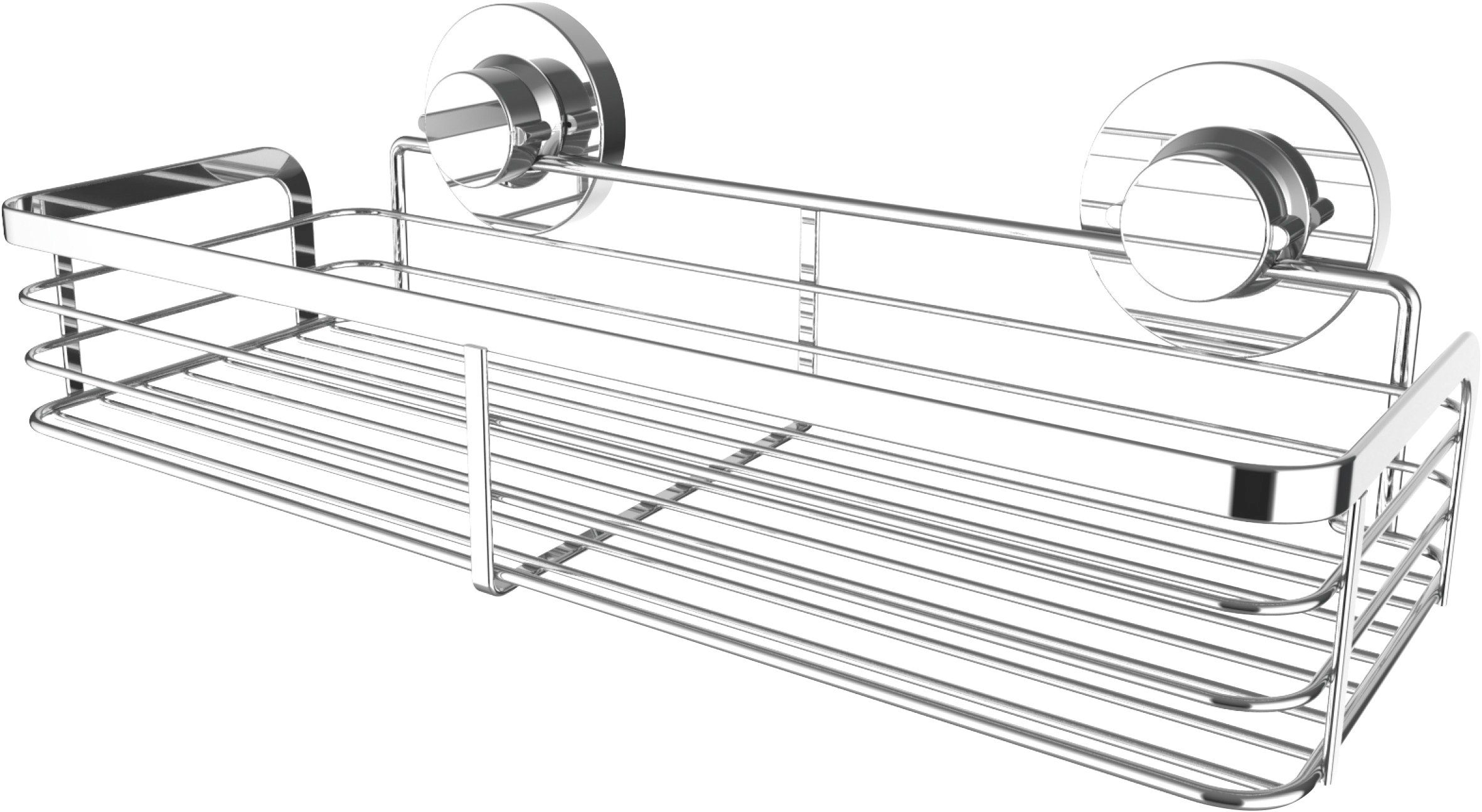 CORNAT Duschablage 3in1, mit drei Befestigungsmöglichkeiten, Maße: 350 x  140 x 65 mm (Breite x Tiefe x Höhe)