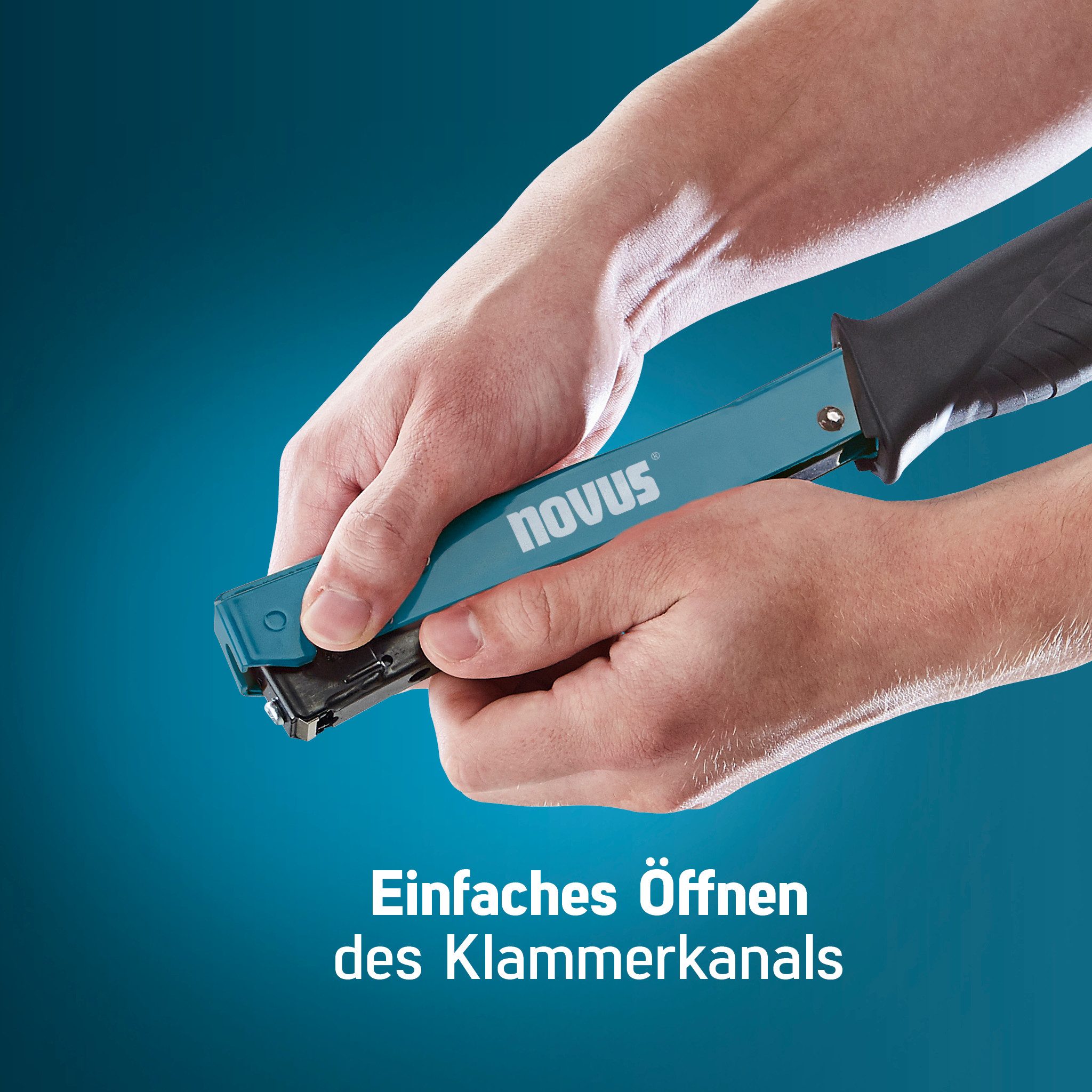 Novus Tools Hammertacker, (J-022, für 46 mm Feindrahtklammern Typ H), Für Teppiche & Stoffe 030-0451