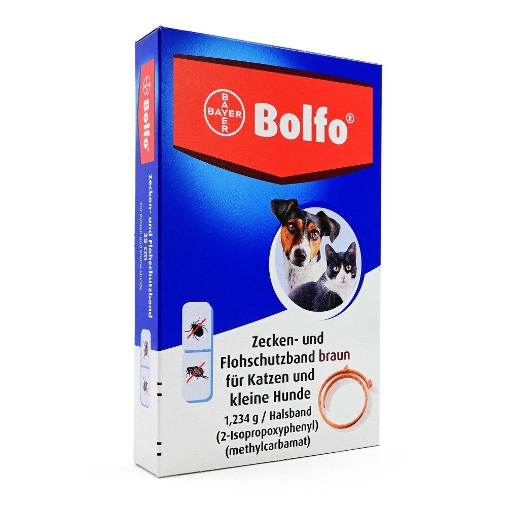 Elanco Flohhalsband BOLFO Flohschutzband braun f.kleine Hunde/Katzen von Elanco