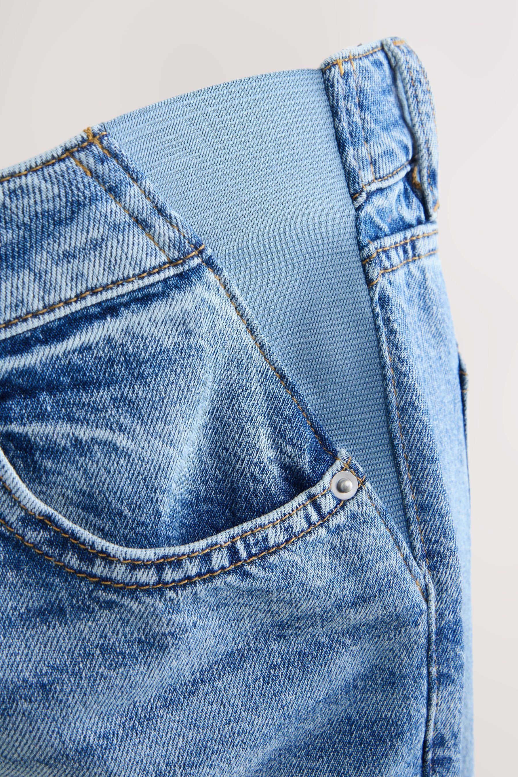 Next Weite Jeans Barrel-Jeans aus 100 % Baumwolle, Umstandsmode (1-tlg)