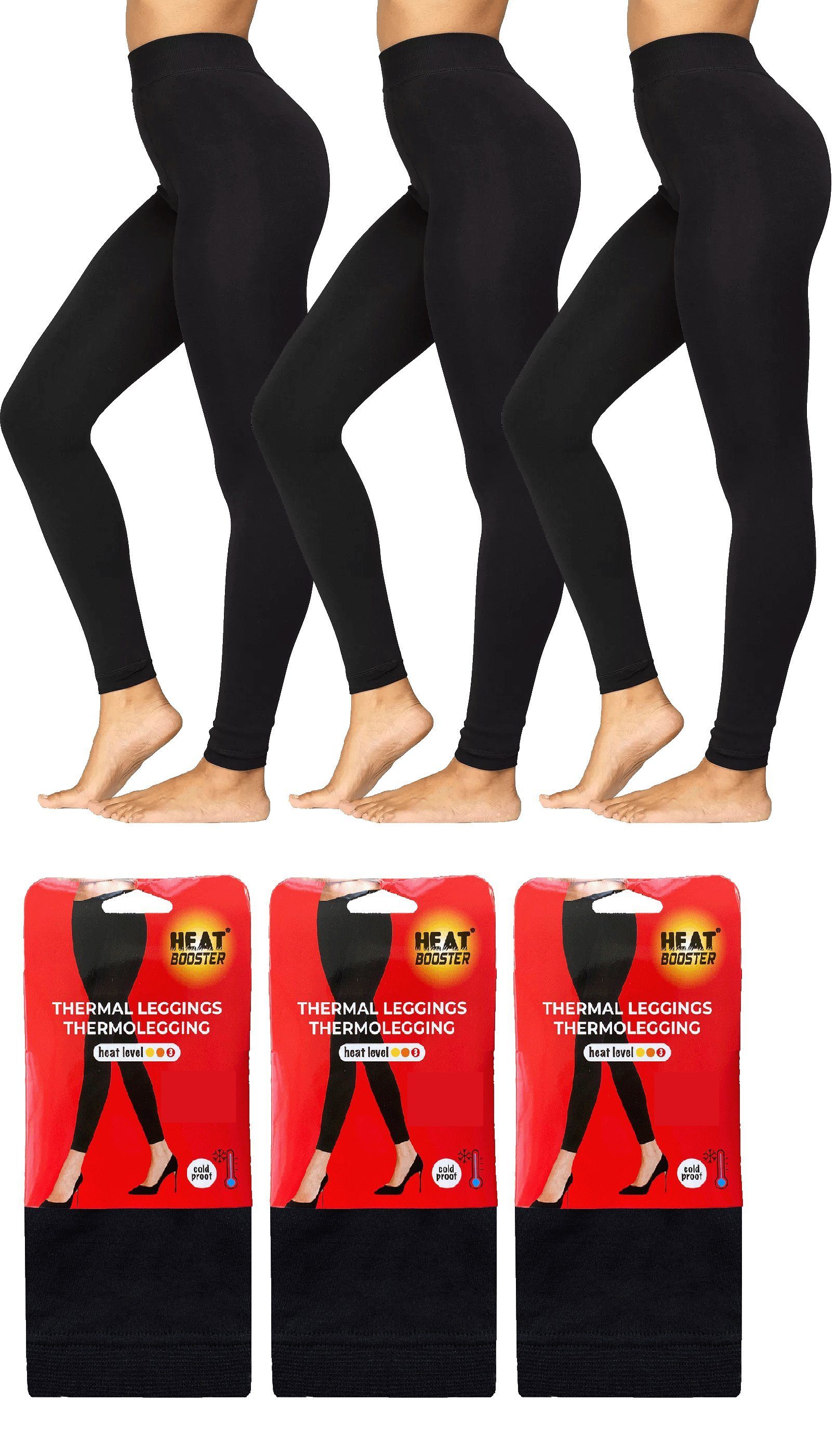 Markenwarenshop-Style Thermoleggings 3er Set Damen Thermo günstig online kaufen