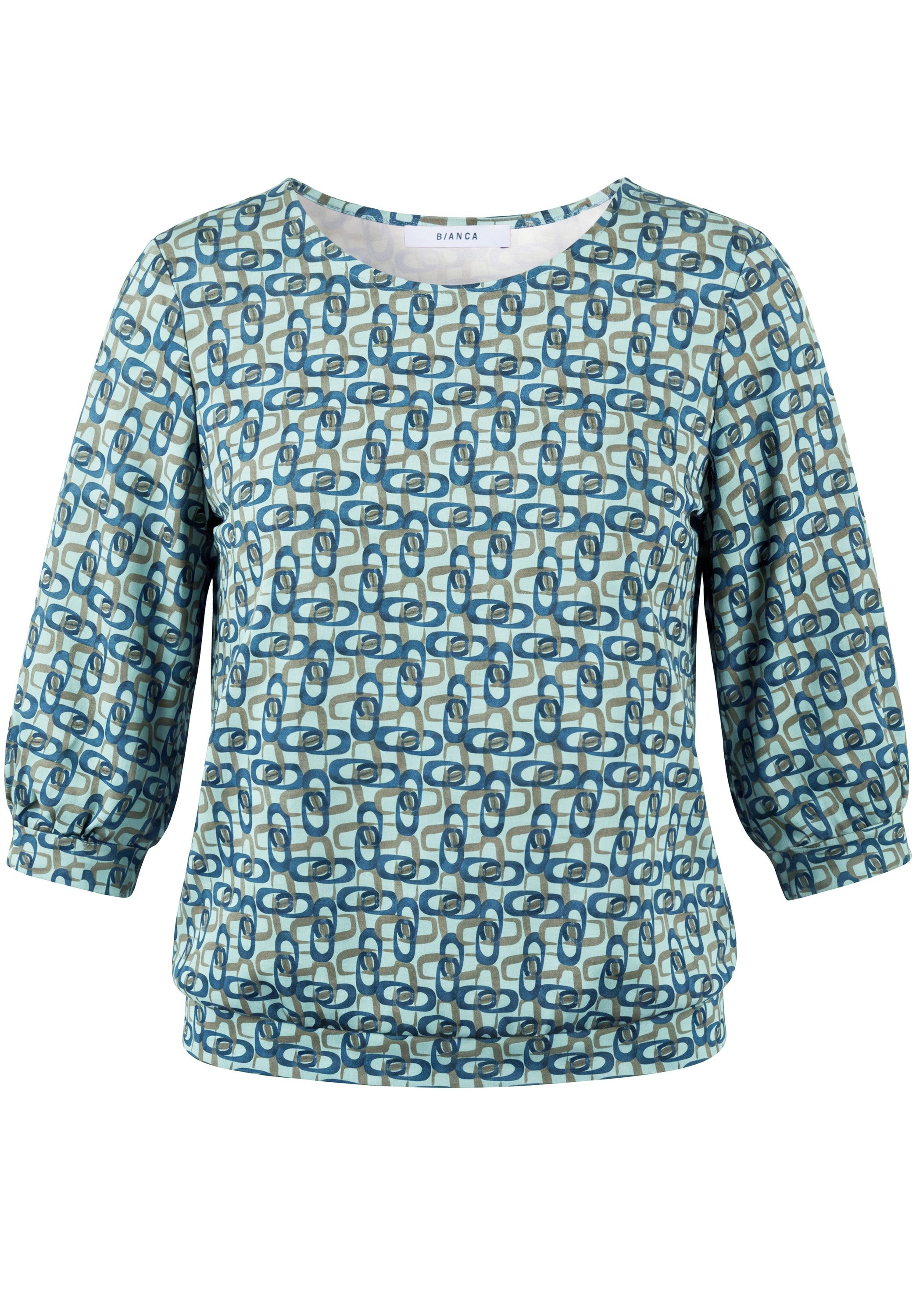 bianca Print-Shirt JULIE in grafischem Allover-Dessin