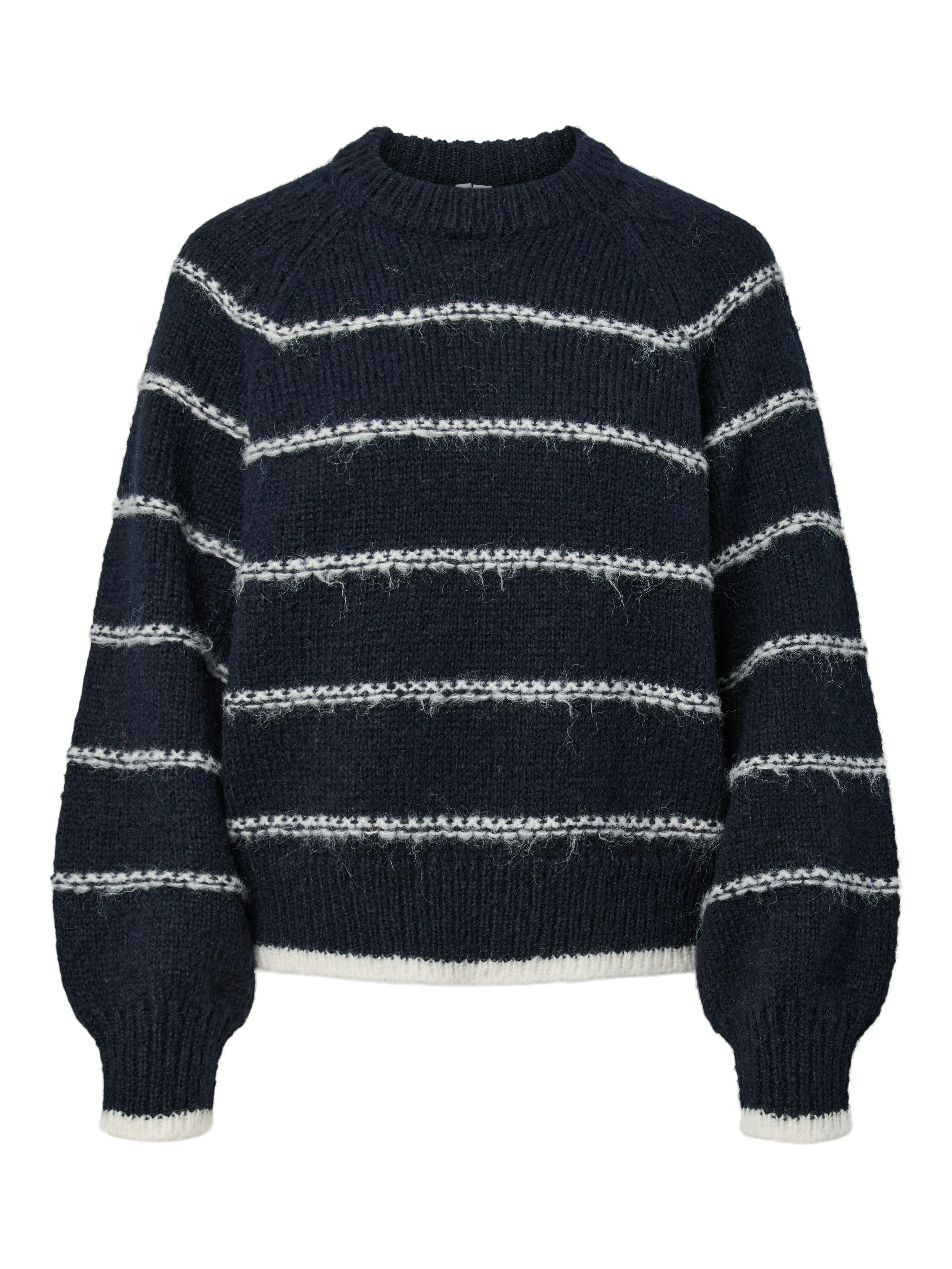 Strickpullover PCNELIA LS O-NECK KNIT NOOS BC