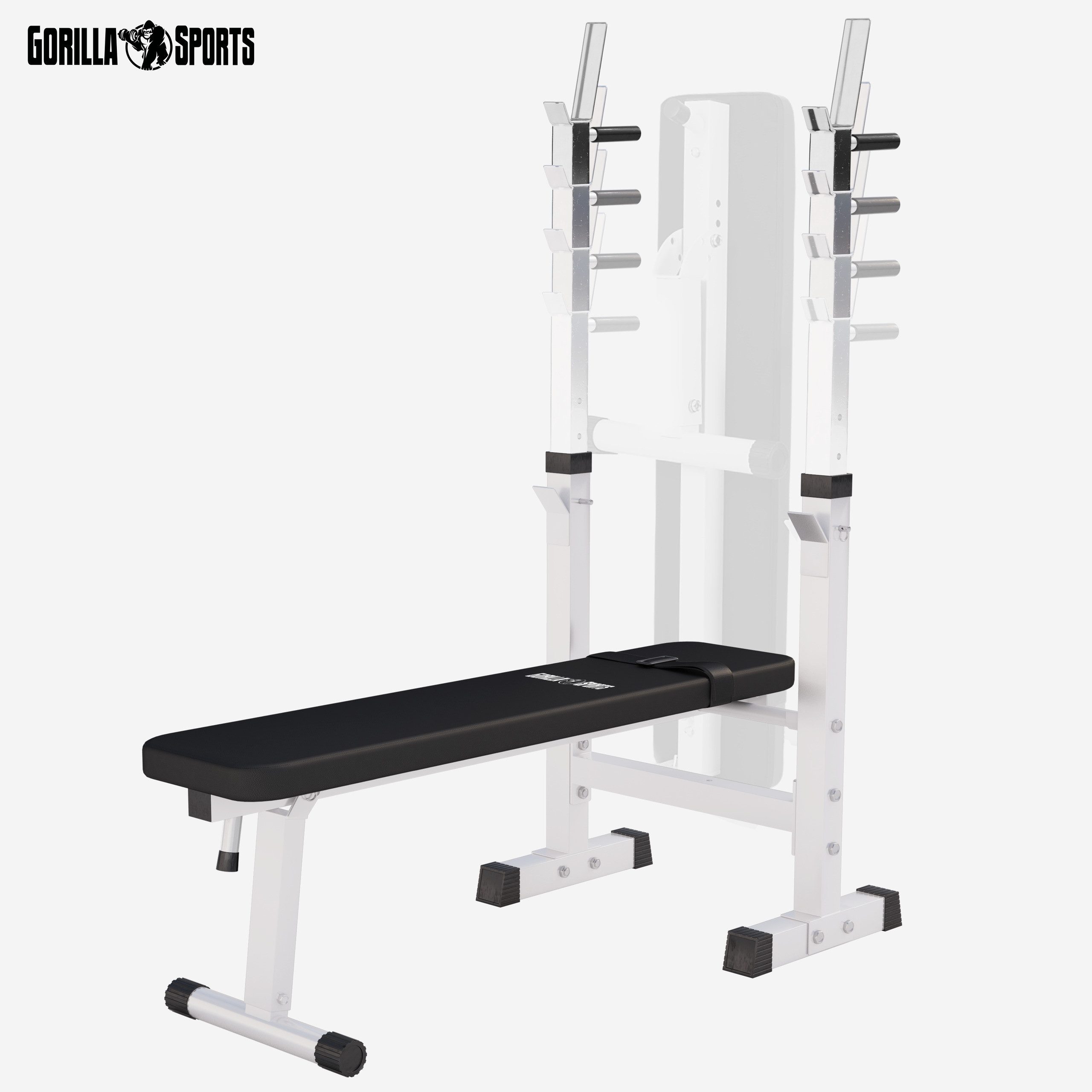 GORILLA SPORTS Hantelbank Hantelbank mit Ablage, (1-tlg)