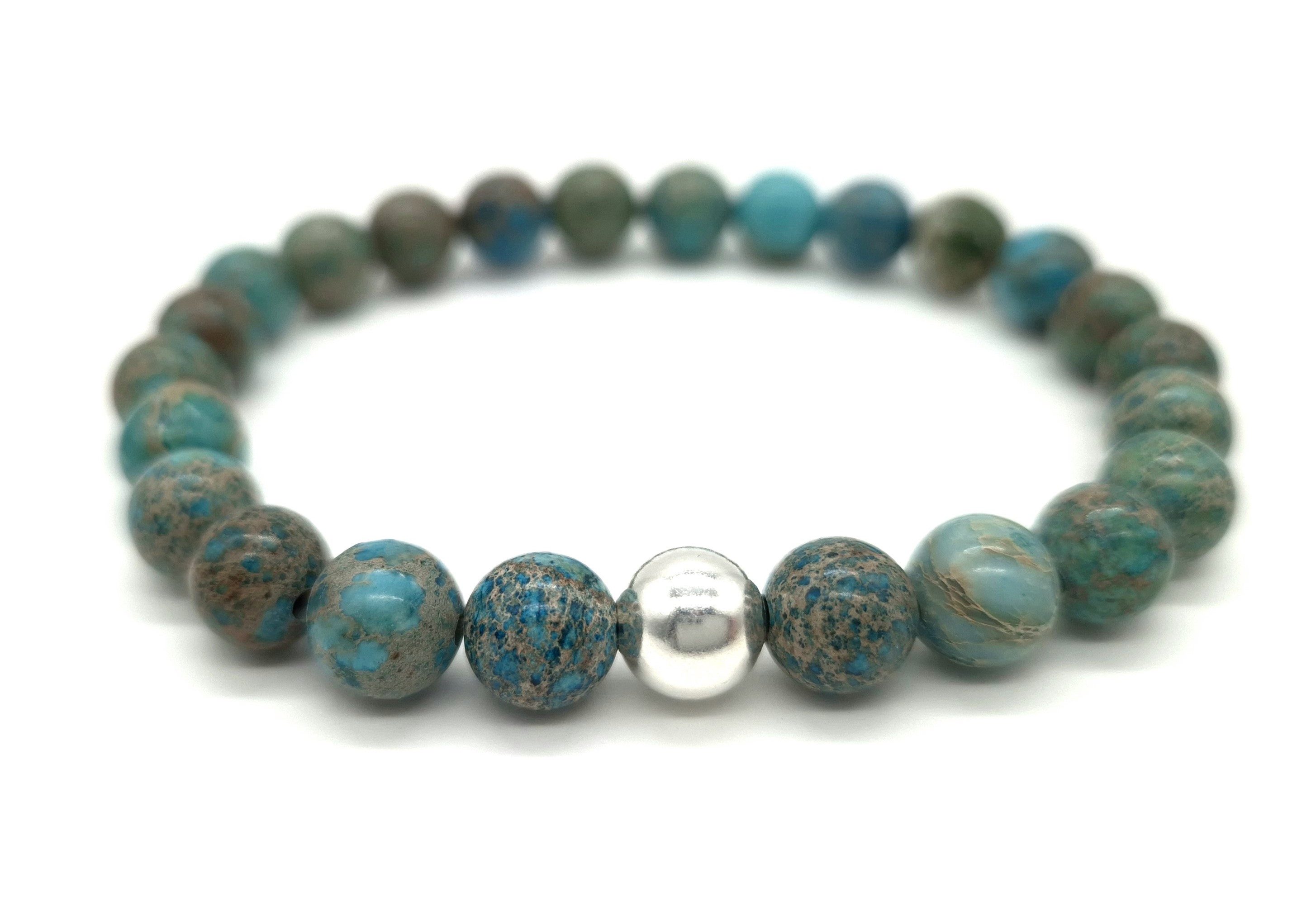 NAHLE Perlenarmband Variscit mit 925 Silberperle günstig online kaufen