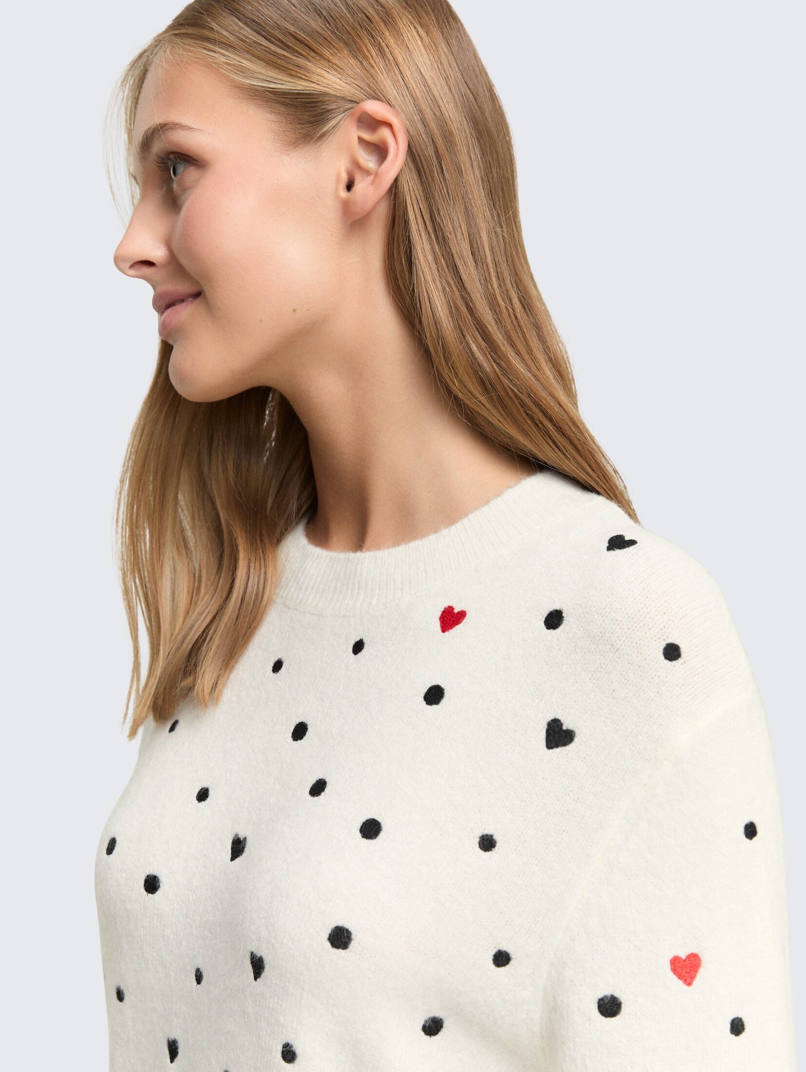 TOM TAILOR Denim Strickpullover Pullover & Strickjacken Relaxed Fit Strickpullover mit Stickereien