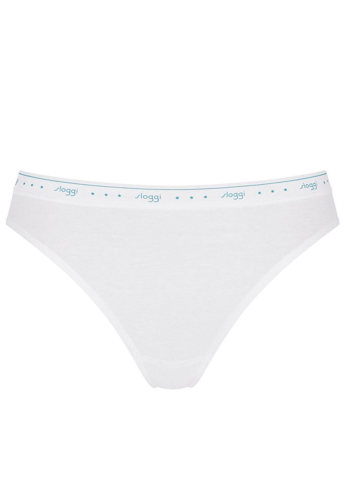 Sloggi Tai-Slip 24/7 100 (Packung, 3-St) elastischer Bund mit sloggi-Logo-Schriftzug white | Slips