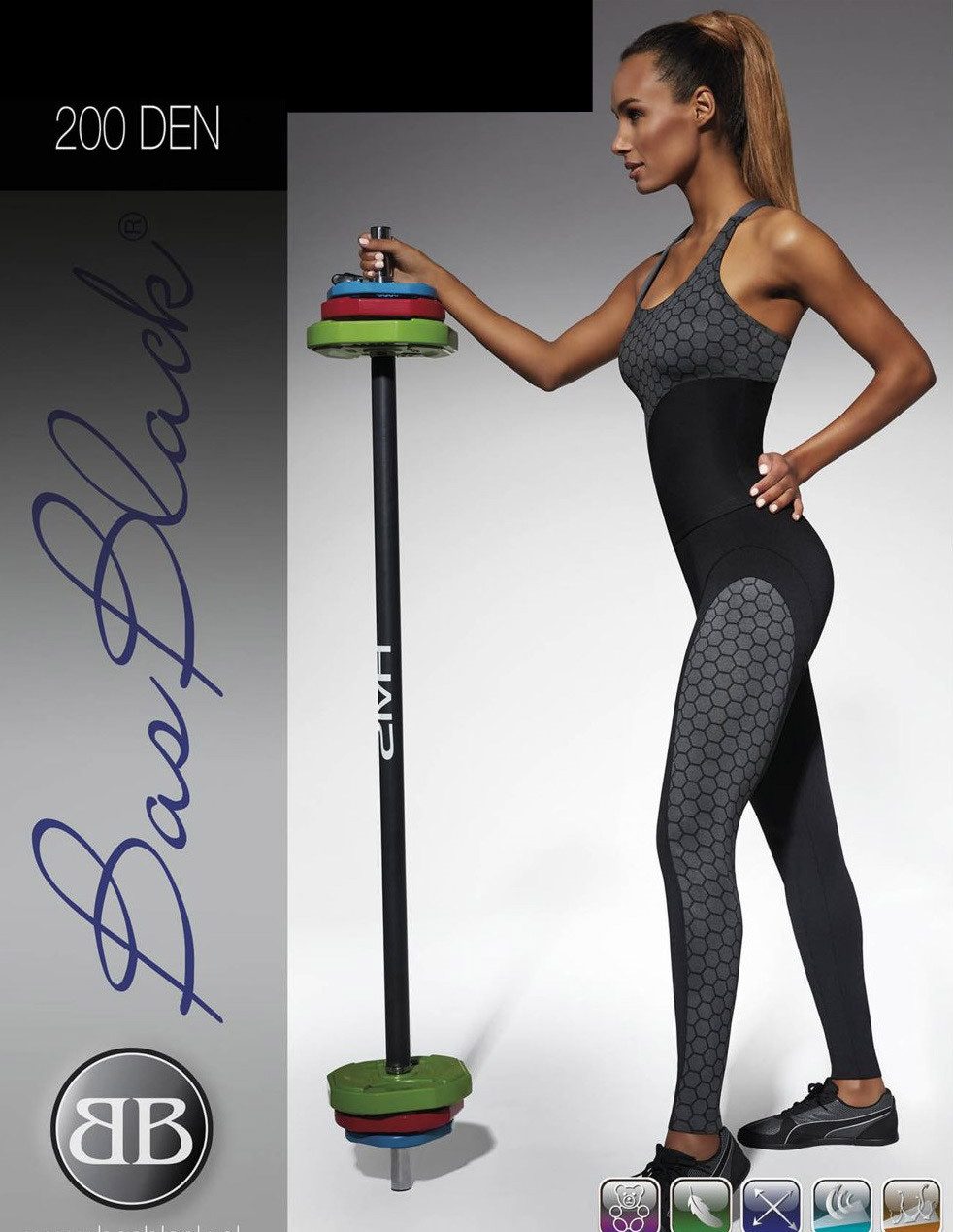 Bas Bleu Laufhose Sporthose Fitnesshose - Leggings Fitness Laufhose Sport Sportleggings