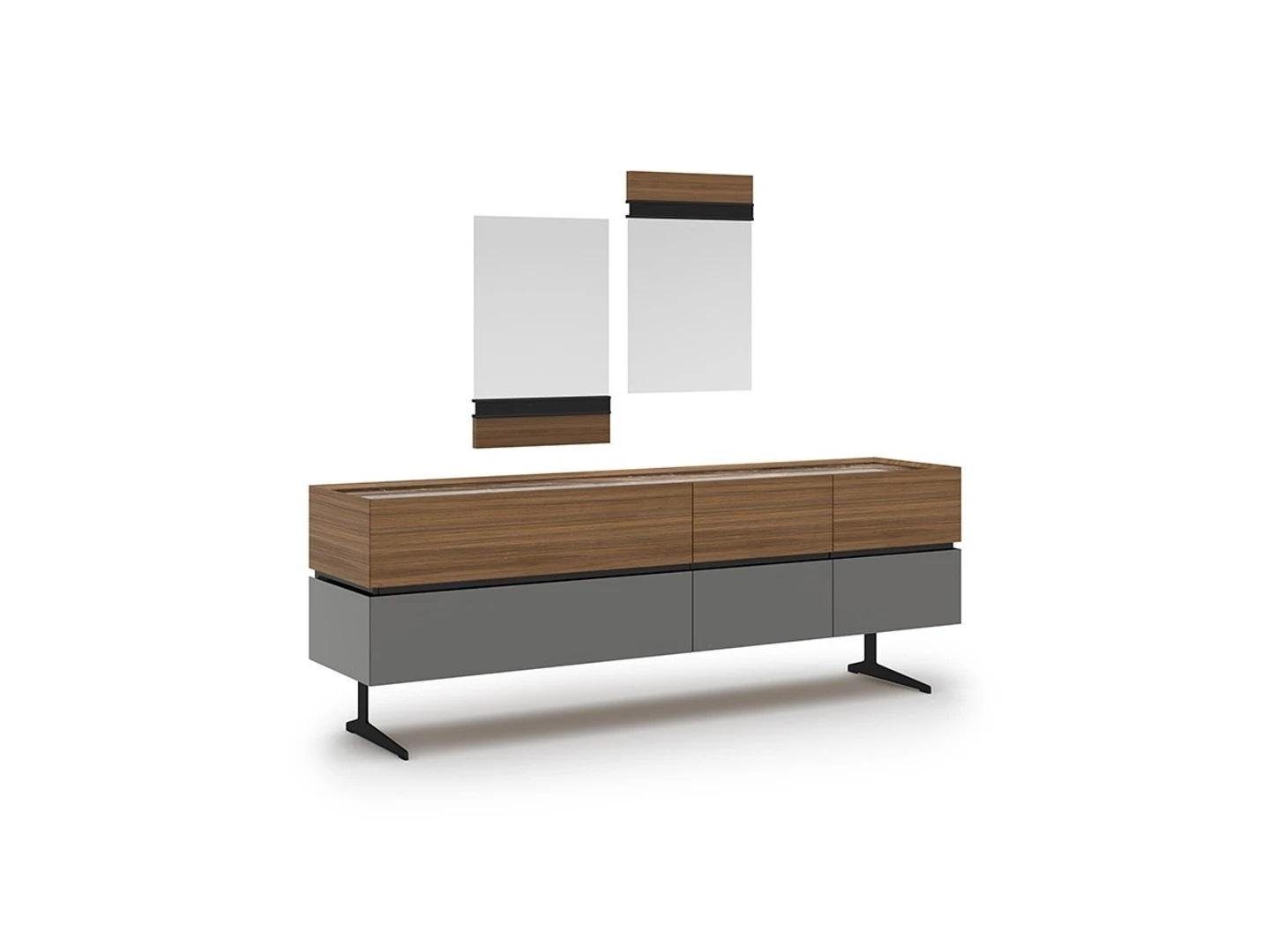 JVmoebel Sideboard Luxus Sideboard 2x Spiegel Modern Einrichtung Design Esszimmer (3 St., Sideboard + 2x Spiegel), Made in Europa