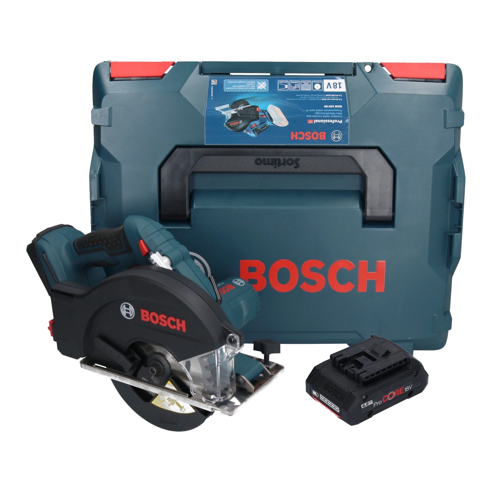 Bosch Professional Akku-Handkreissäge GKM 18V-50 Professional Akku Metall Handkreissäge 18 V 136 mm