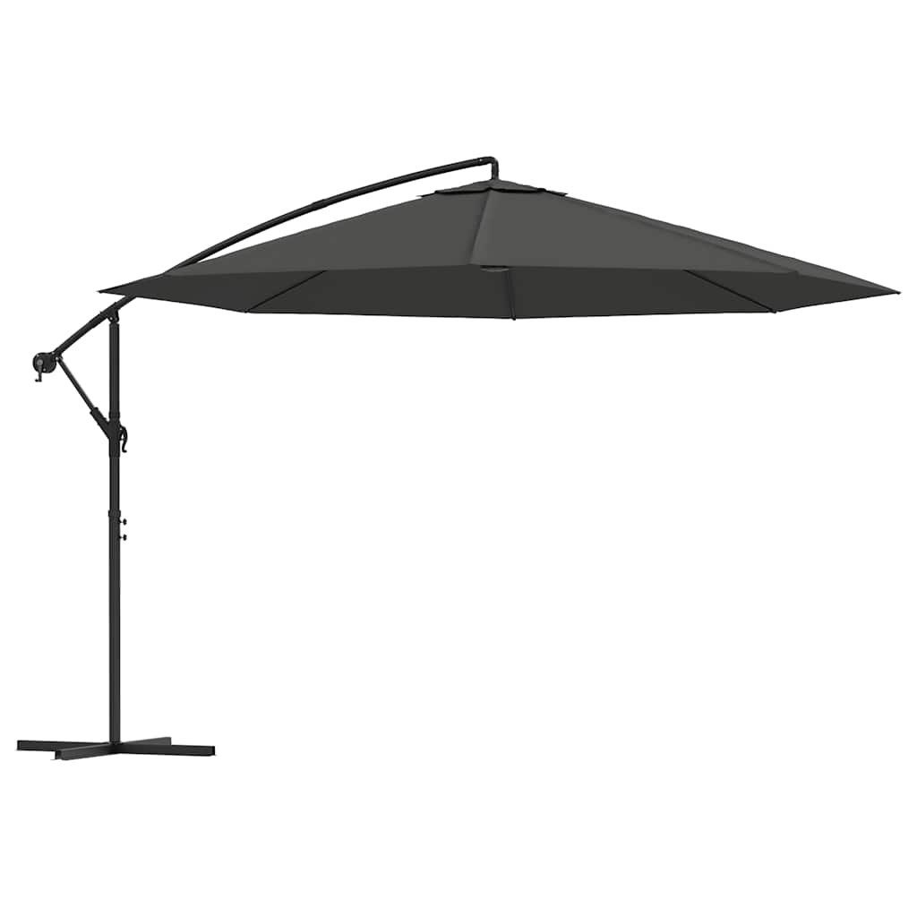Sonnenschirm Ampelschirm mit Aluminium-Mast 350 cm Anthrazit