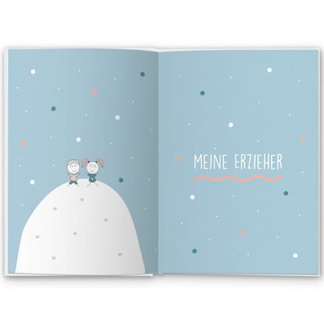 CUPCAKES & KISSES Poesiealbum Freundebuch für den Kindergarten zum Ausfüllen, Für Mädchen und Jungen, Kindergartenfreunde Buch, Freundschaftsbuch