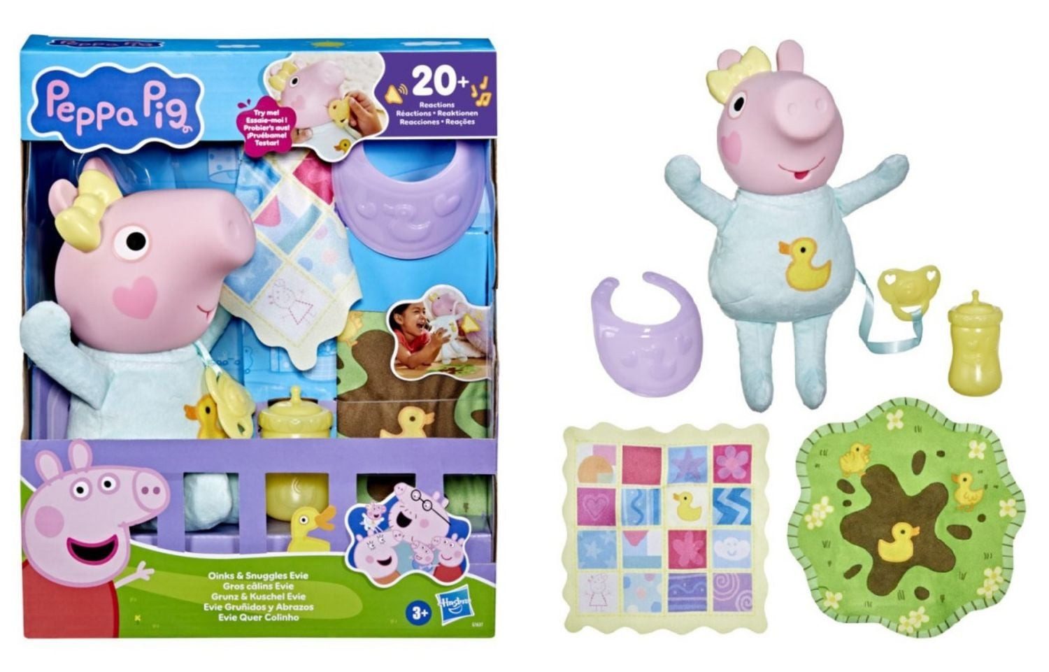 Hasbro Spielwelt PEP Peppa Pig Grunz & Kuschel Evie
