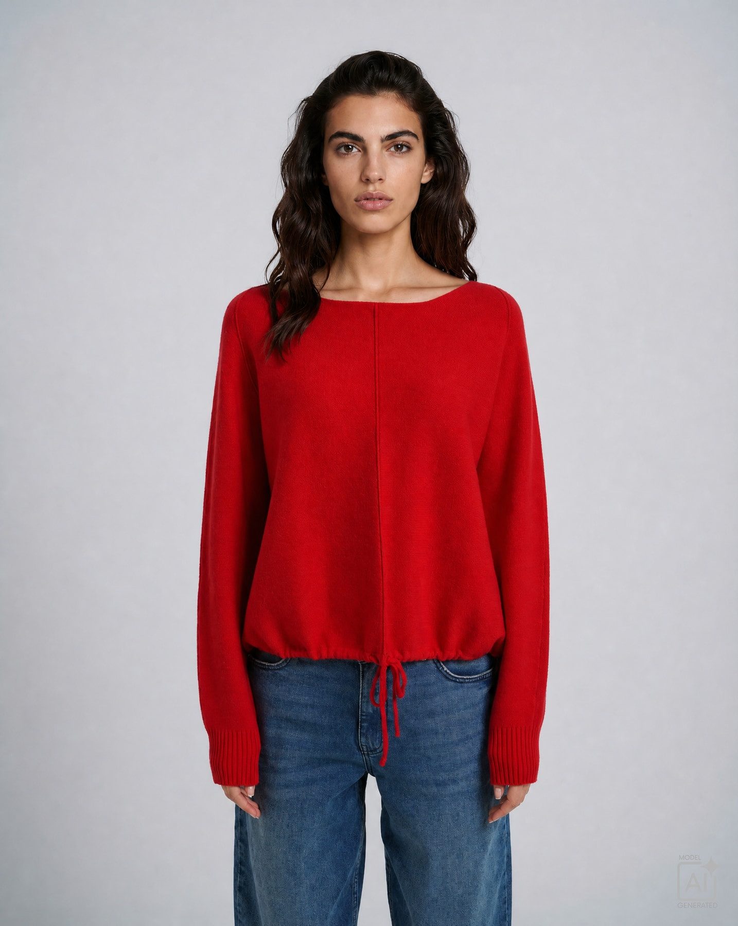 Milano Italy Strickpullover RAGLAN SWEATER WITH