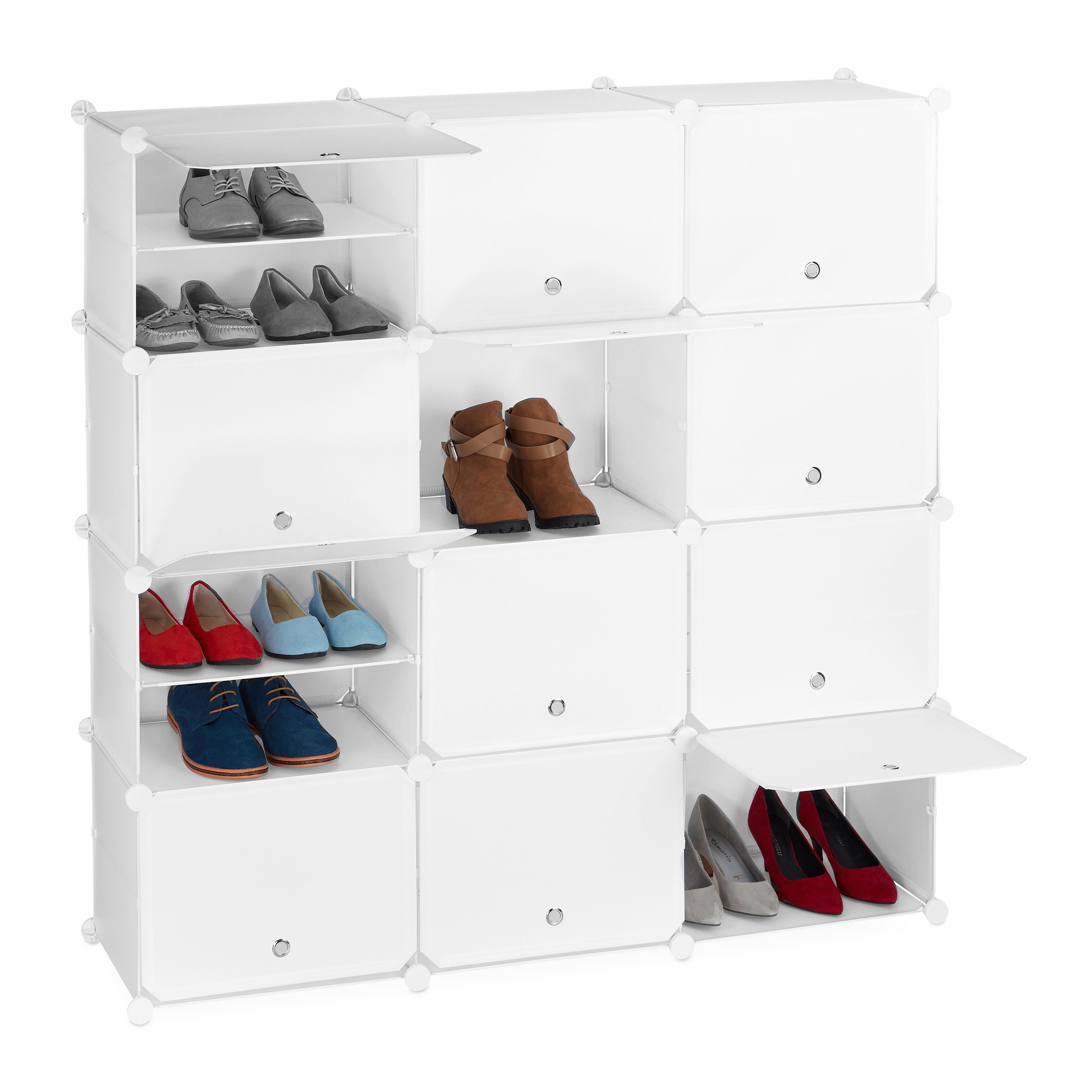 relaxdays Schuhregal Schuhschrank Stecksystem 24 Fächer günstig online kaufen