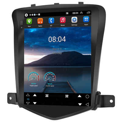 Hikity Android 10.1 Autoradio GPS 9.7" für 2009-2015 Chevrolet Cruze Autoradio (Duale Systembildverbindung wifi gps)