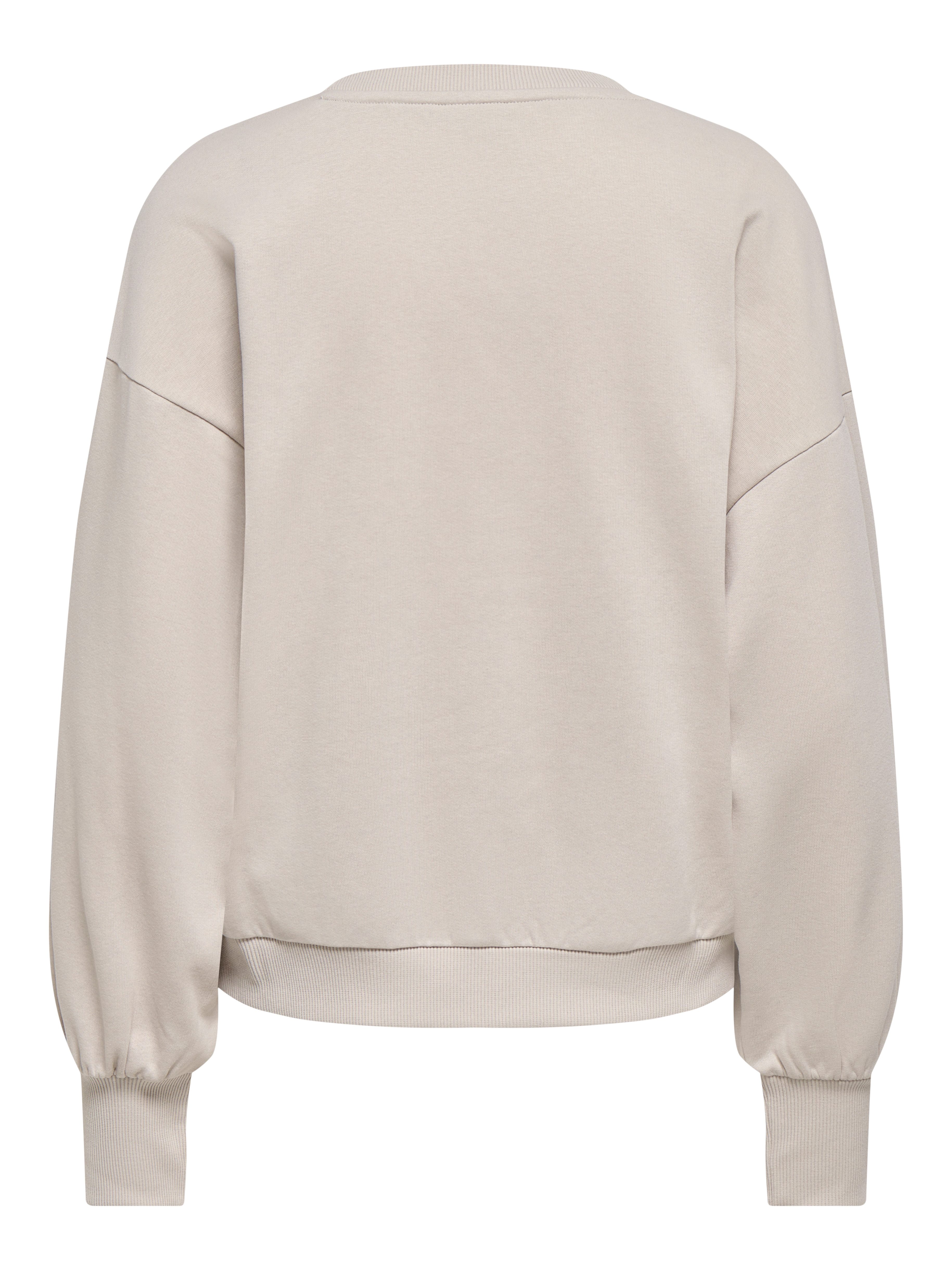 ONLY Sweatshirt ONLBROOKE L/S O-NECK FLOWER SWT Baumwollmischung, regular fit