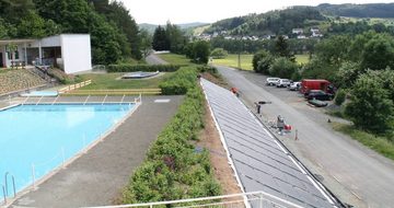 Poolomio Solarabsorber Pool-Solarheizung HelioPool Komplettset 22,20 m², 2 x 5er-Reihe übere