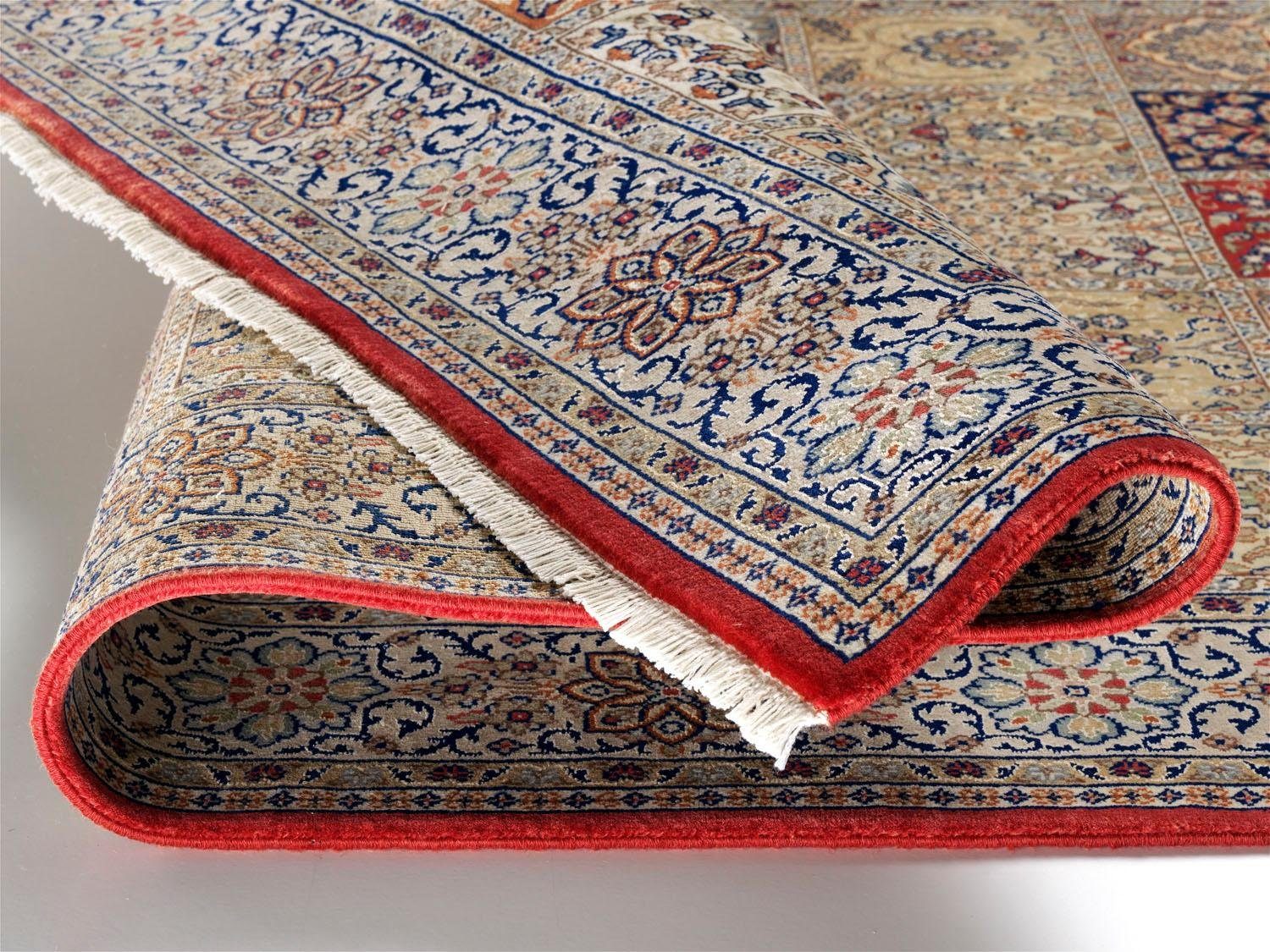 OCI DIE TEPPICHMARKE Läufer Amravati, rechteckig, Höhe: 4 mm, handgeknüpft, mit Fransen